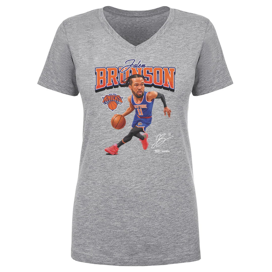 Jalen Brunson New York Knicks Caricature Wht - Image 2