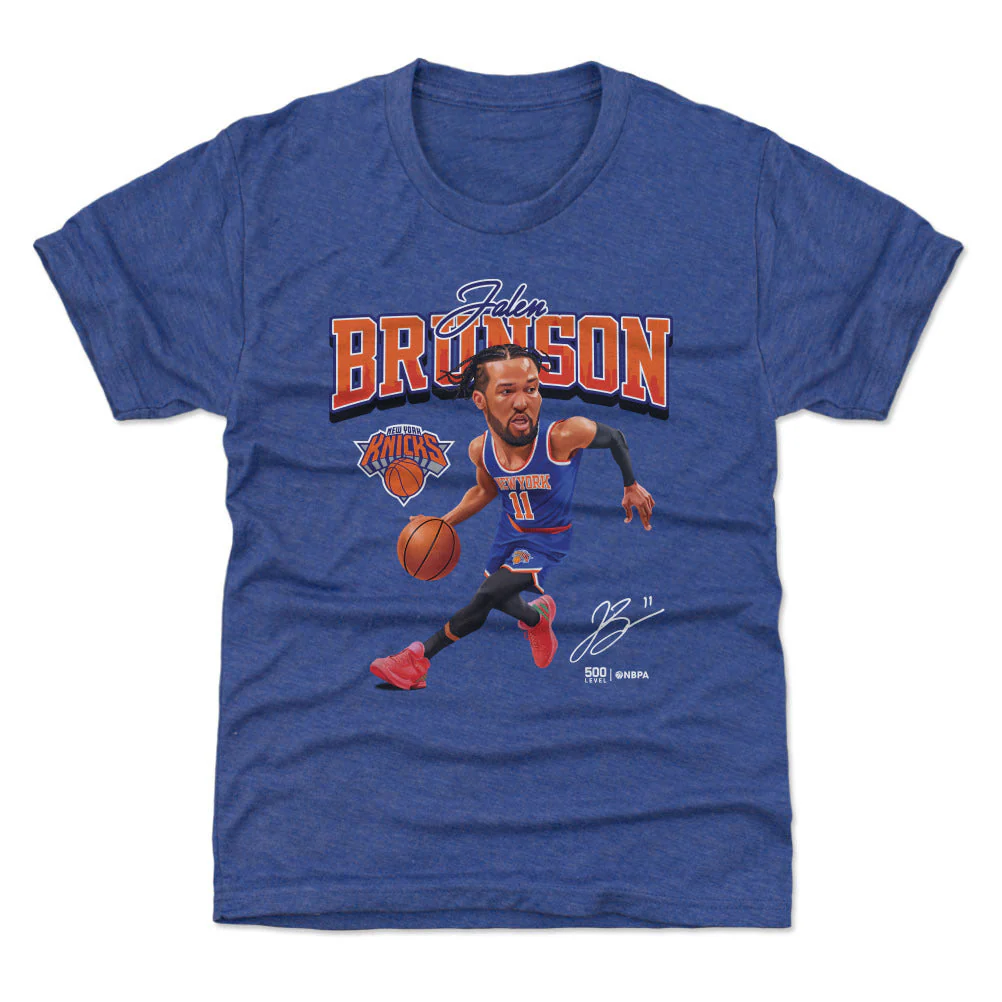 Jalen Brunson New York Knicks Caricature Wht - Image 2