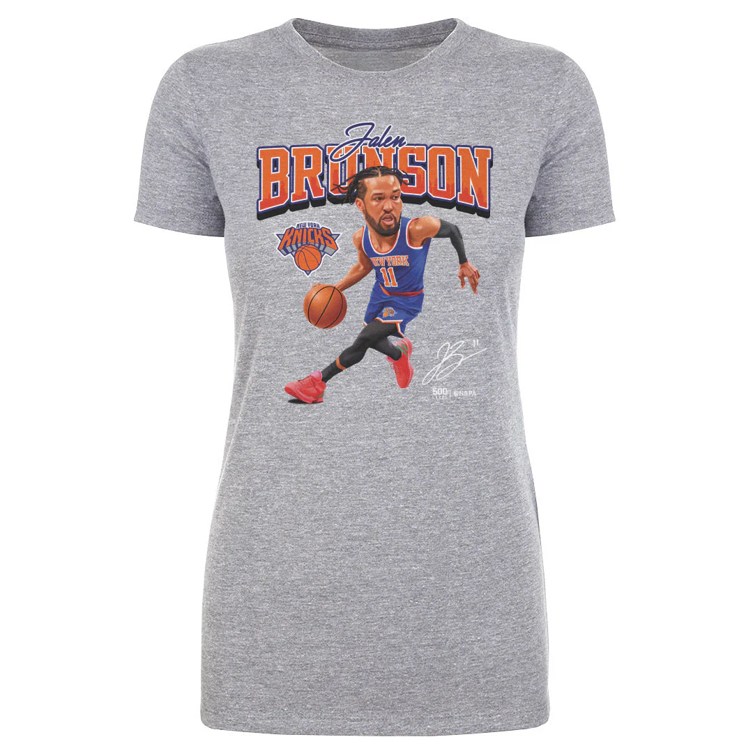 Jalen Brunson New York Knicks Caricature Wht - Image 2