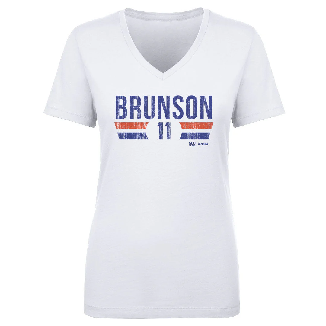 Jalen Brunson New York Knicks Font Women's T-Shirt - Image 2
