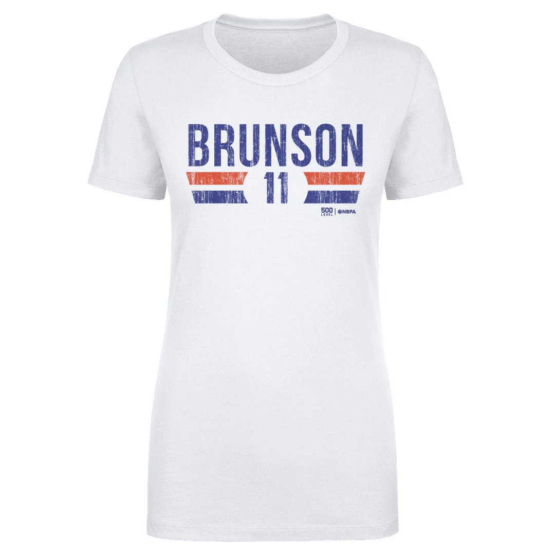 Jalen Brunson New York Knicks Font Women's T-Shirt - Image 2
