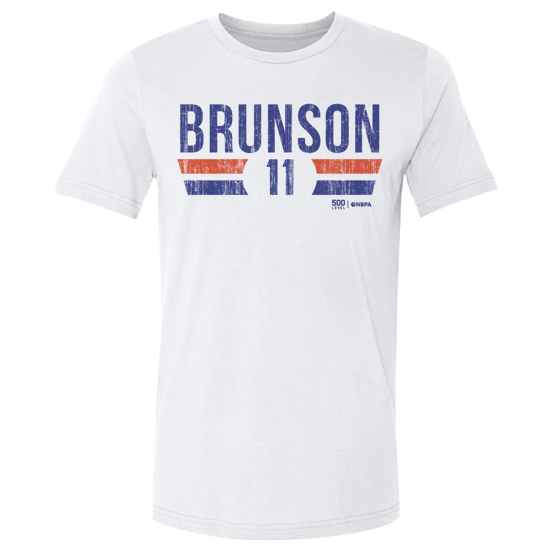 Jalen Brunson New York Knicks Font Men's T-Shirt - Image 2