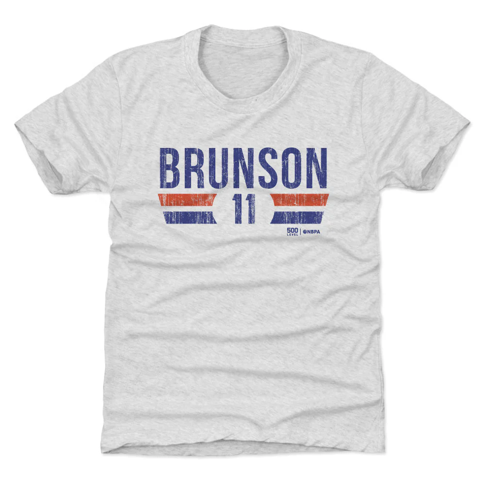Jalen Brunson New York Knicks Font Kids T-Shirt