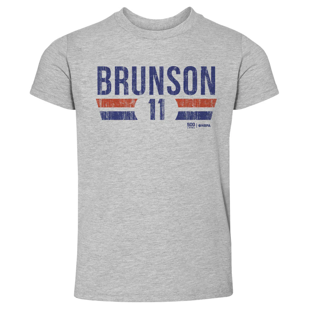 Jalen Brunson New York Knicks Font Kids T-Shirt