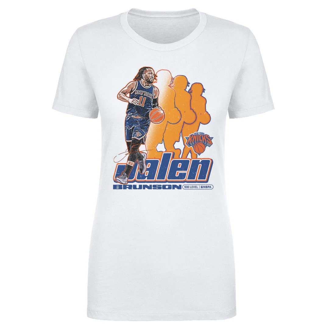 Jalen Brunson New York Knicks Retro Women's T-Shirt - Image 2