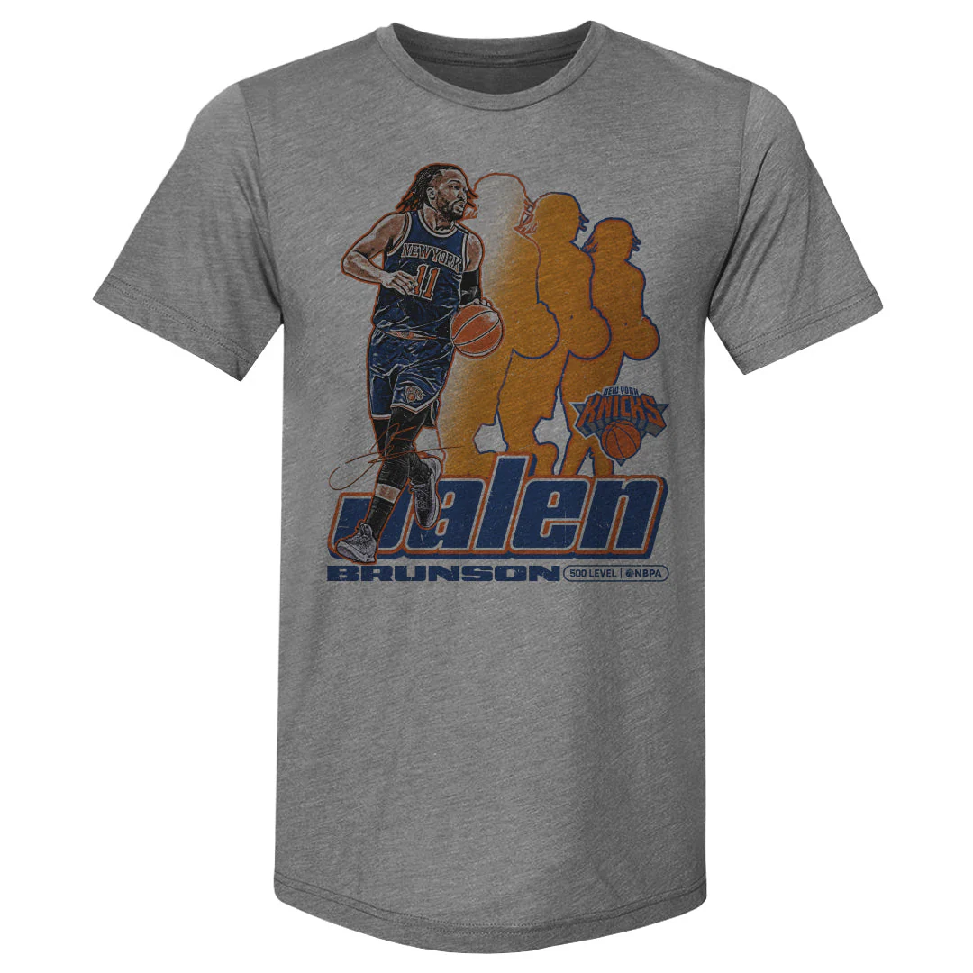 Jalen Brunson New York Knicks Retro Men's T-Shirt - Image 2