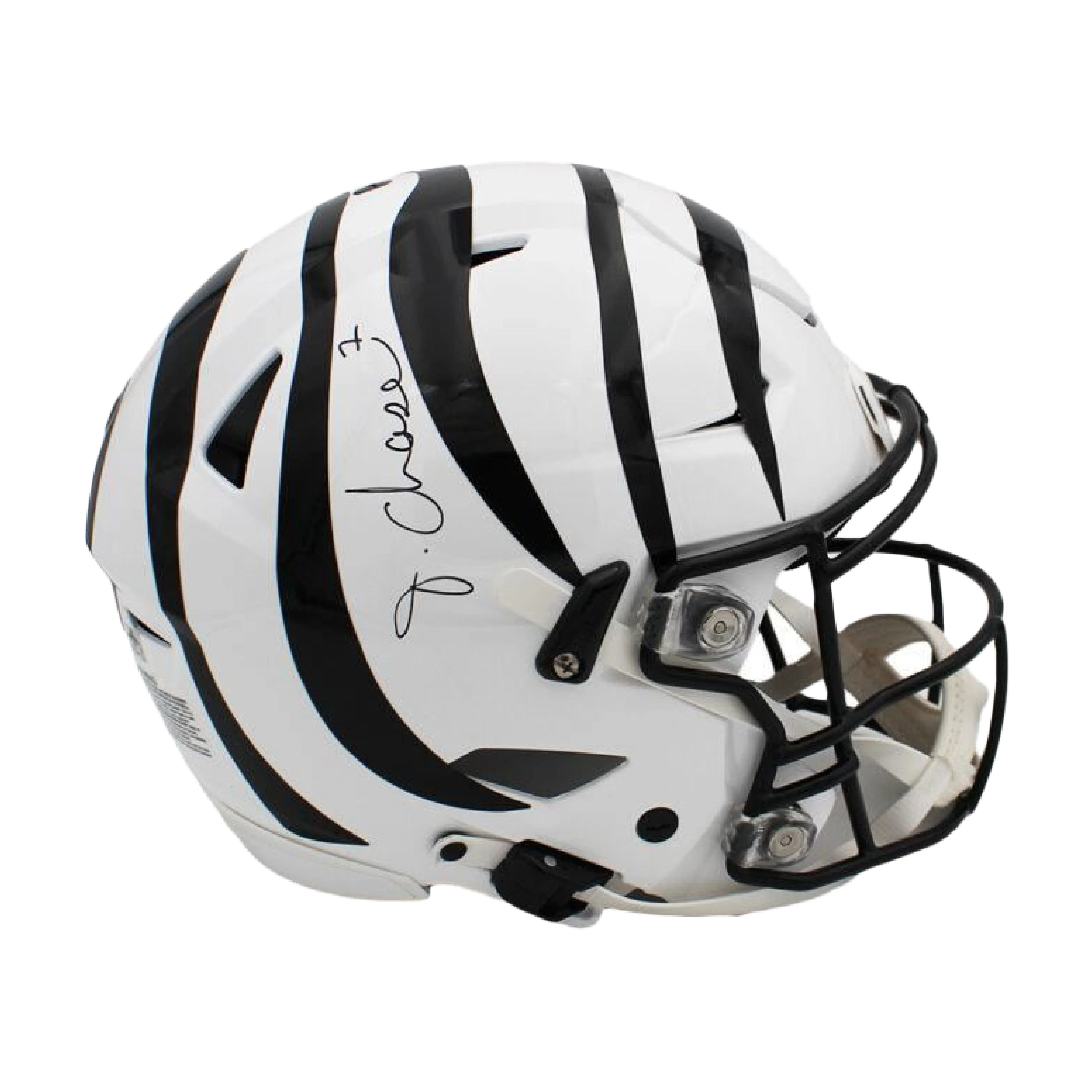 Autographed Ja'Marr Chase Cincinnati Bengals Full Size Authentic On-Field Helmet