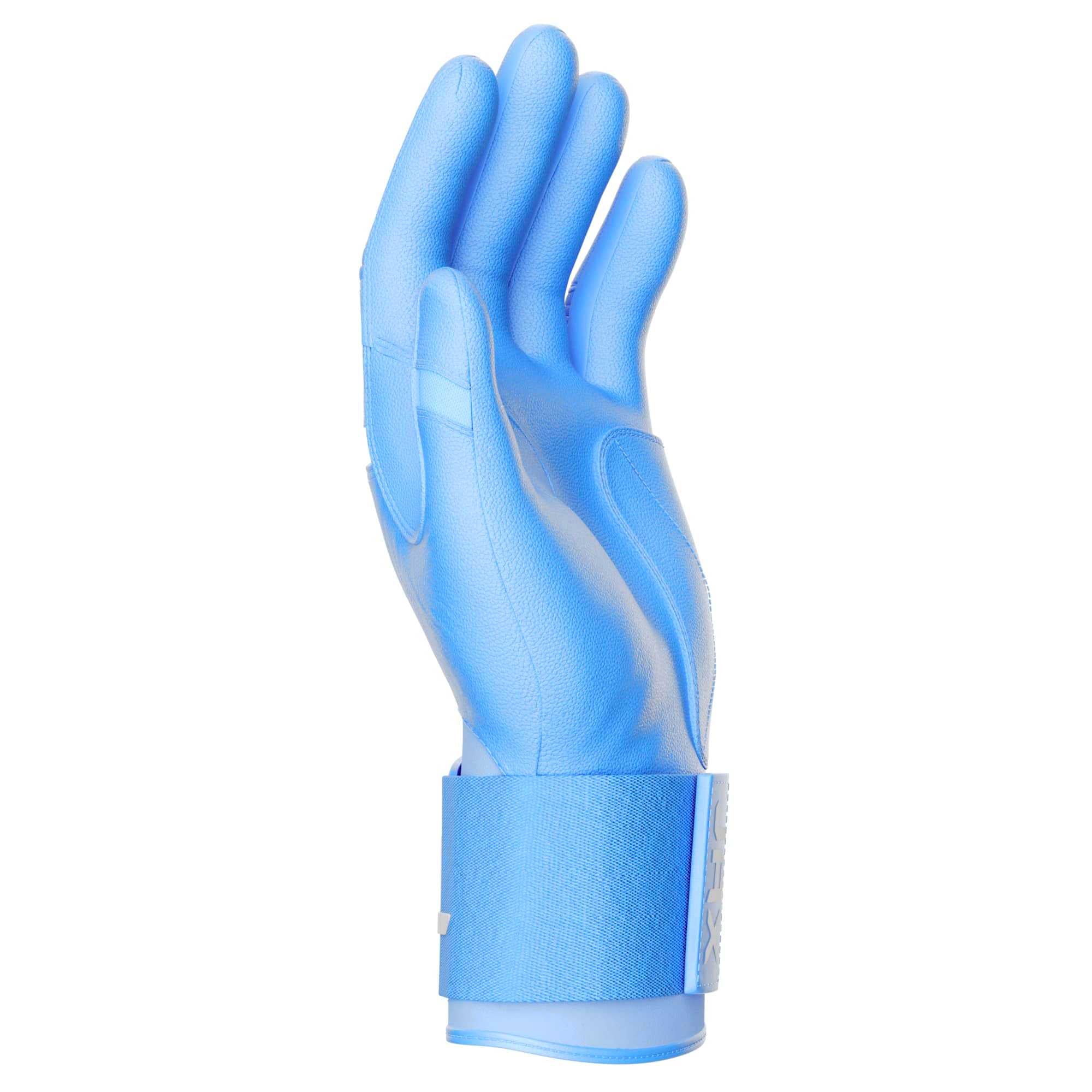 Jax Batting Gloves | Baby Blue | Strap Cuff - Image 4
