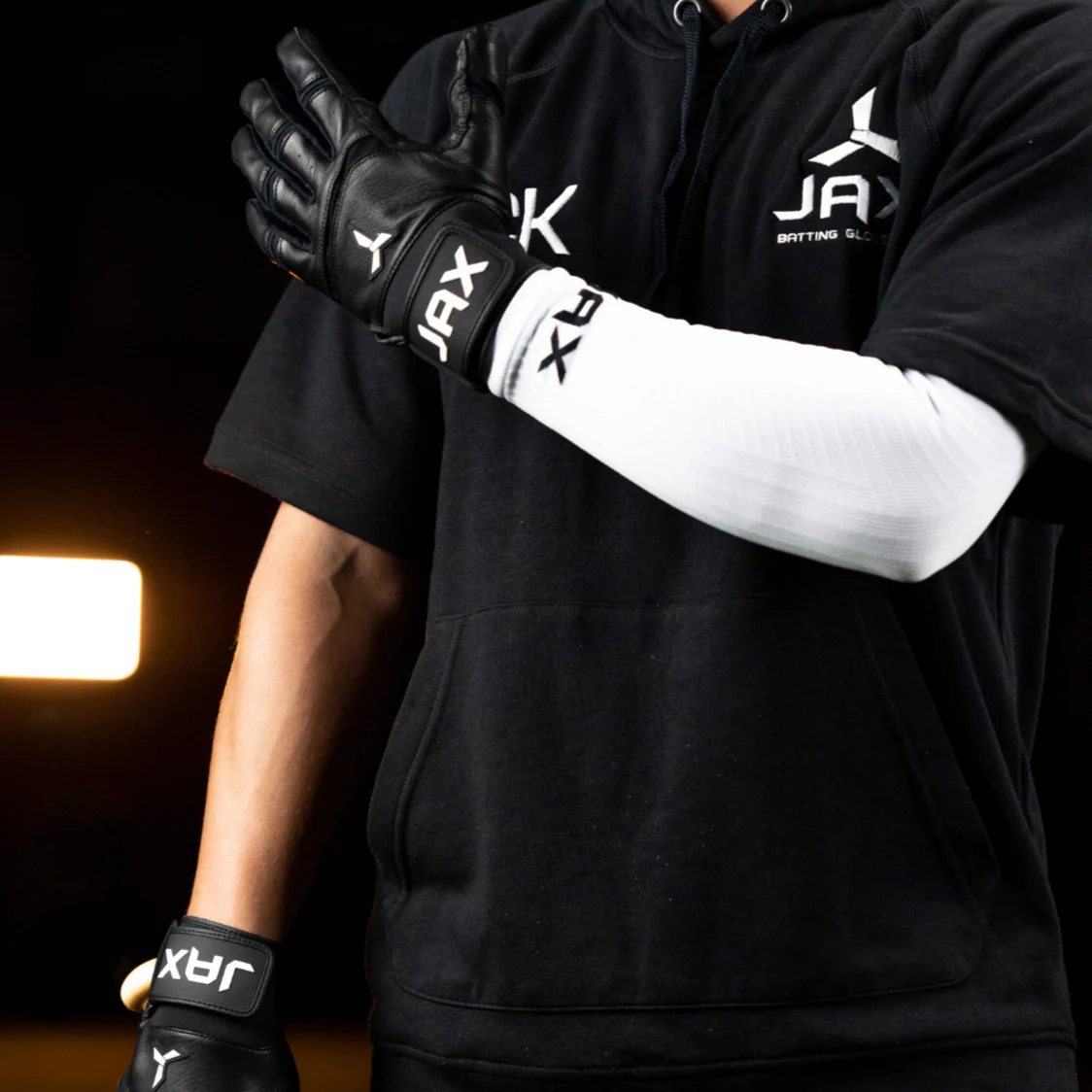 Jax Batting Gloves | Onyx Black | Pro Cuff - Image 4