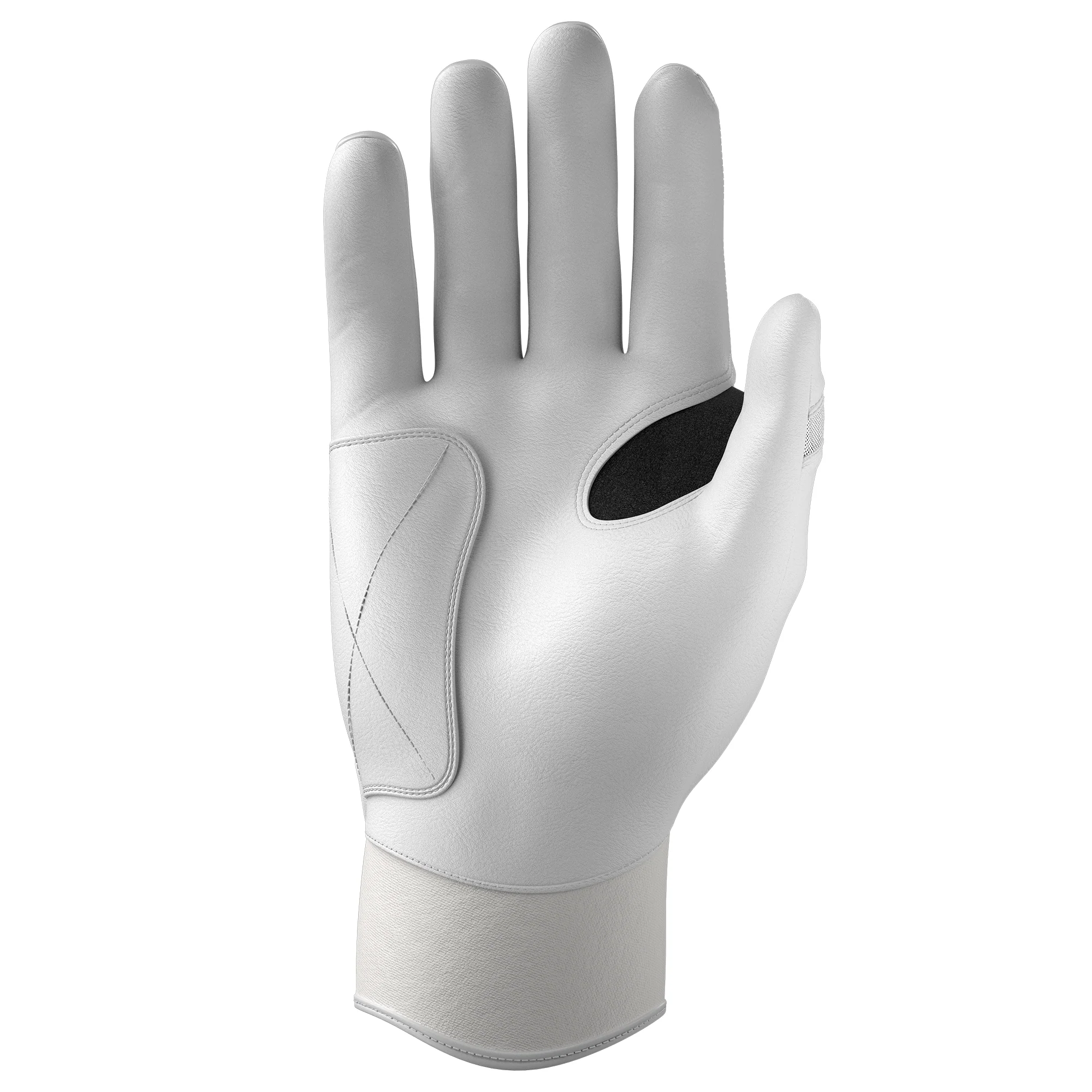 Jax Batting Gloves | Platinum White | Pro Cuff - Image 4