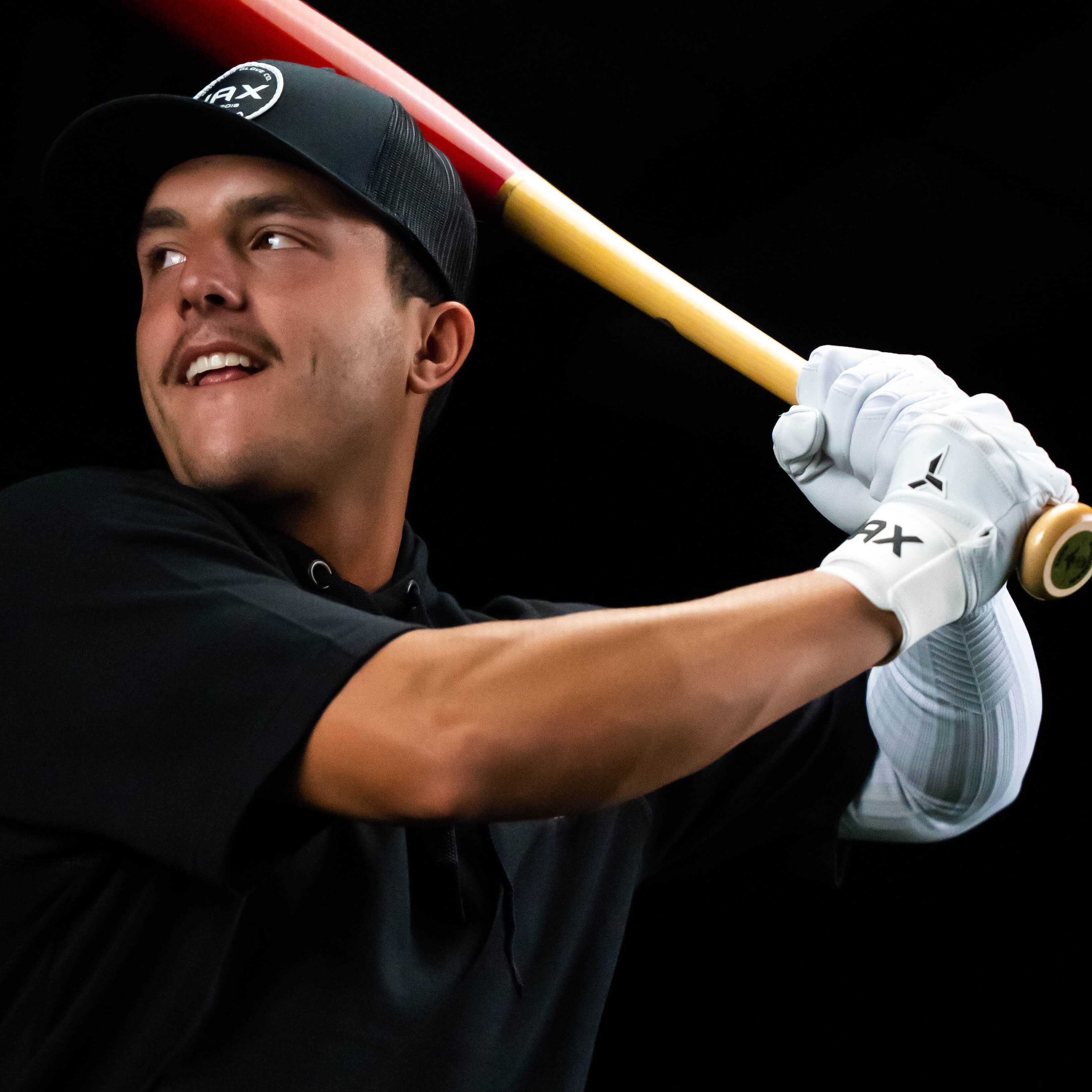 Jax Batting Gloves | Platinum White | Pro Cuff - Image 5