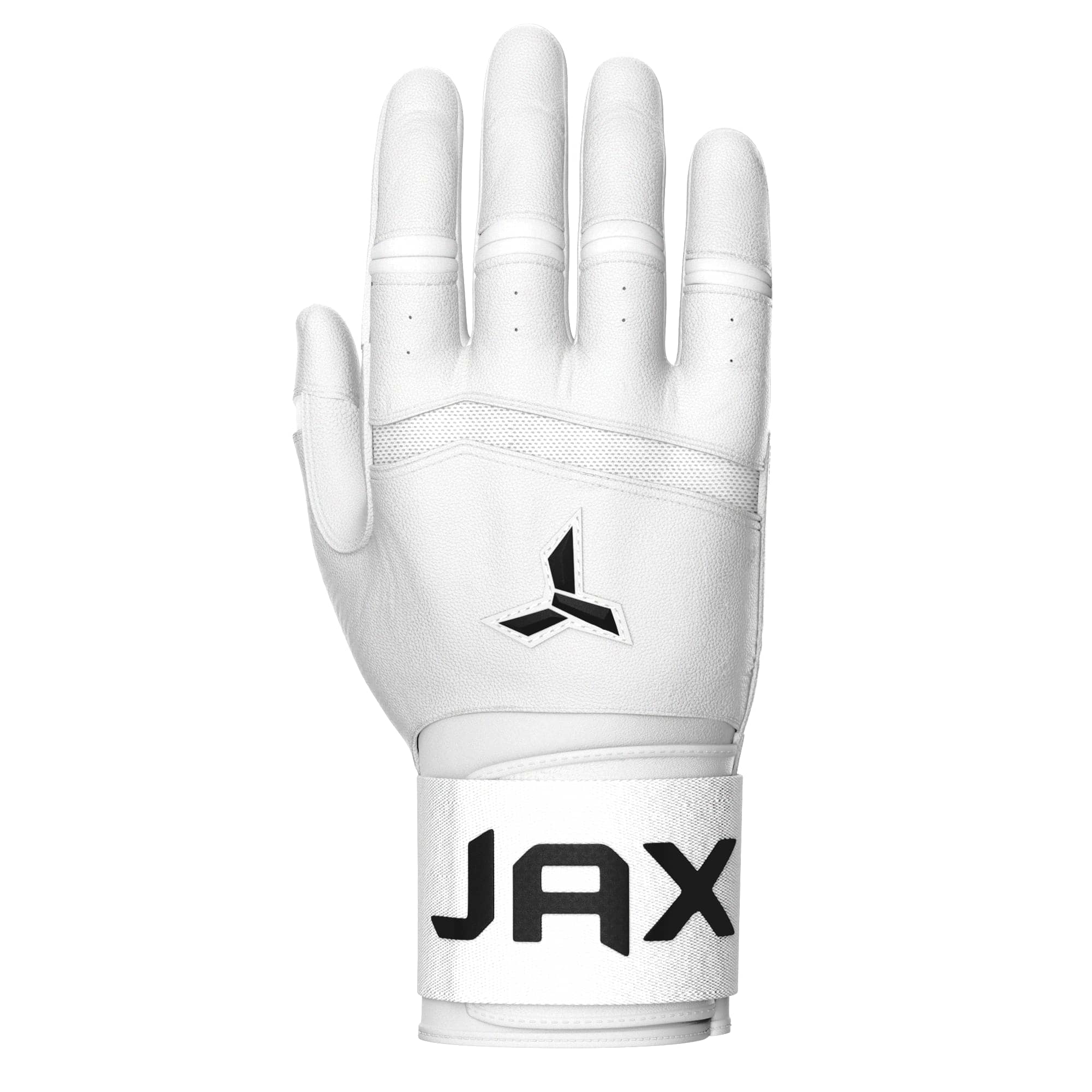 Jax Batting Gloves | Platinum White | Strap Cuff - Image 2