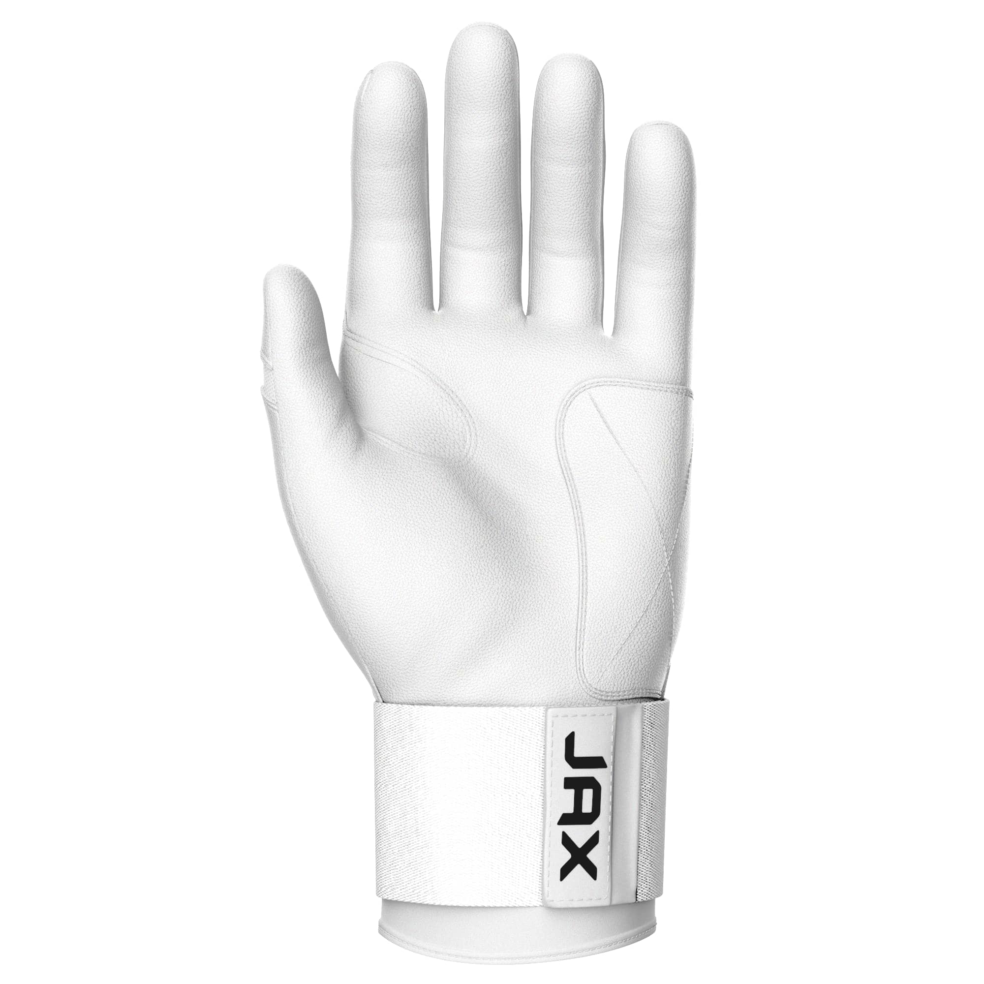 Jax Batting Gloves | Platinum White | Strap Cuff - Image 3