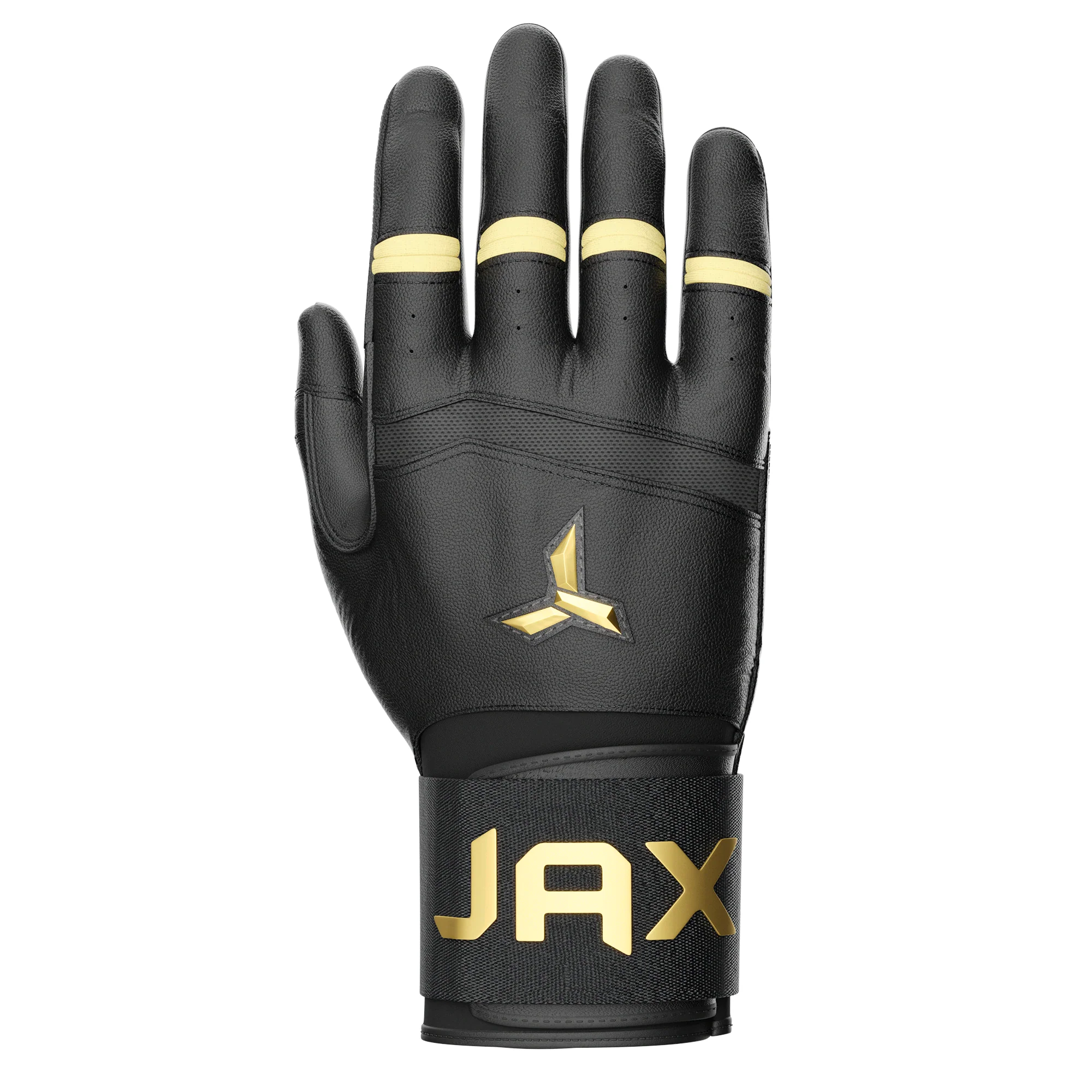 Jax Batting Gloves | Pure Gold | Strap Cuff - Image 2