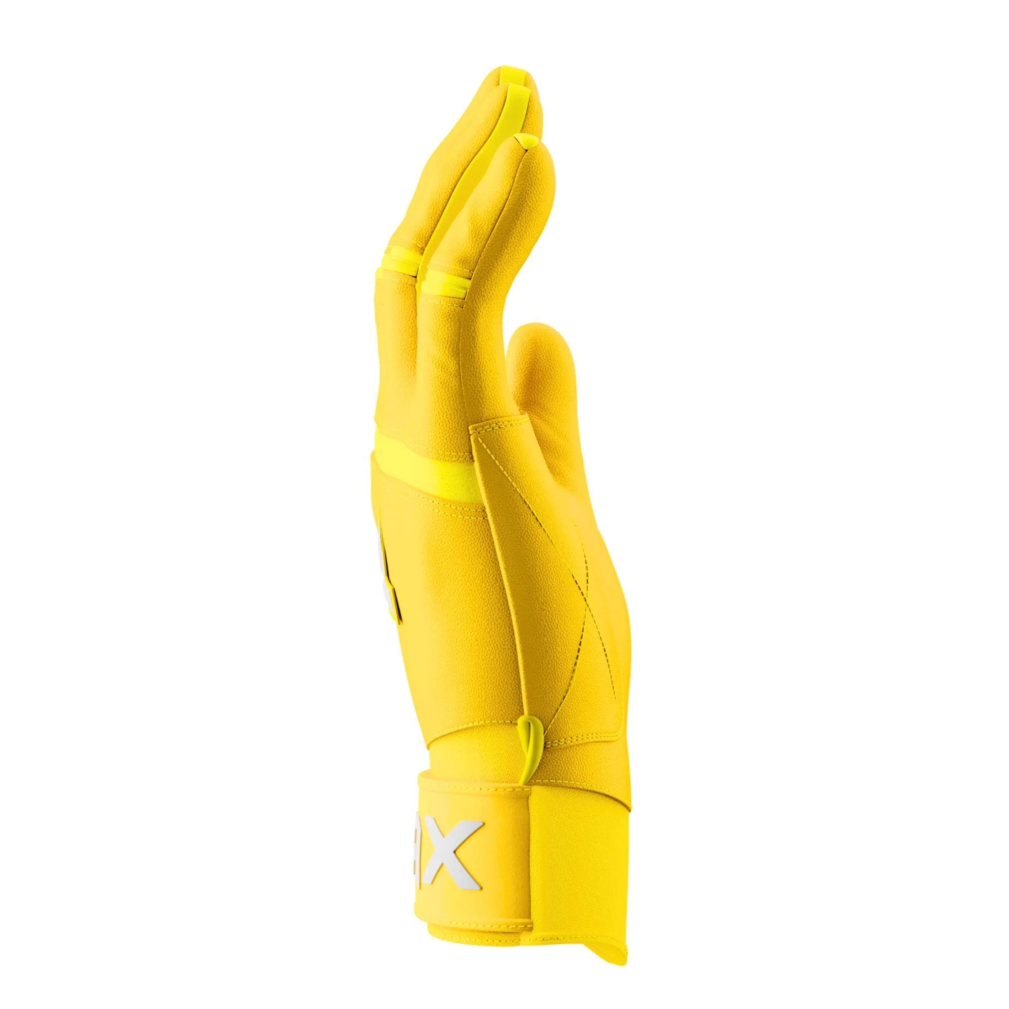 Jax Batting Gloves | Standout Yellow | Pro Cuff - Image 3