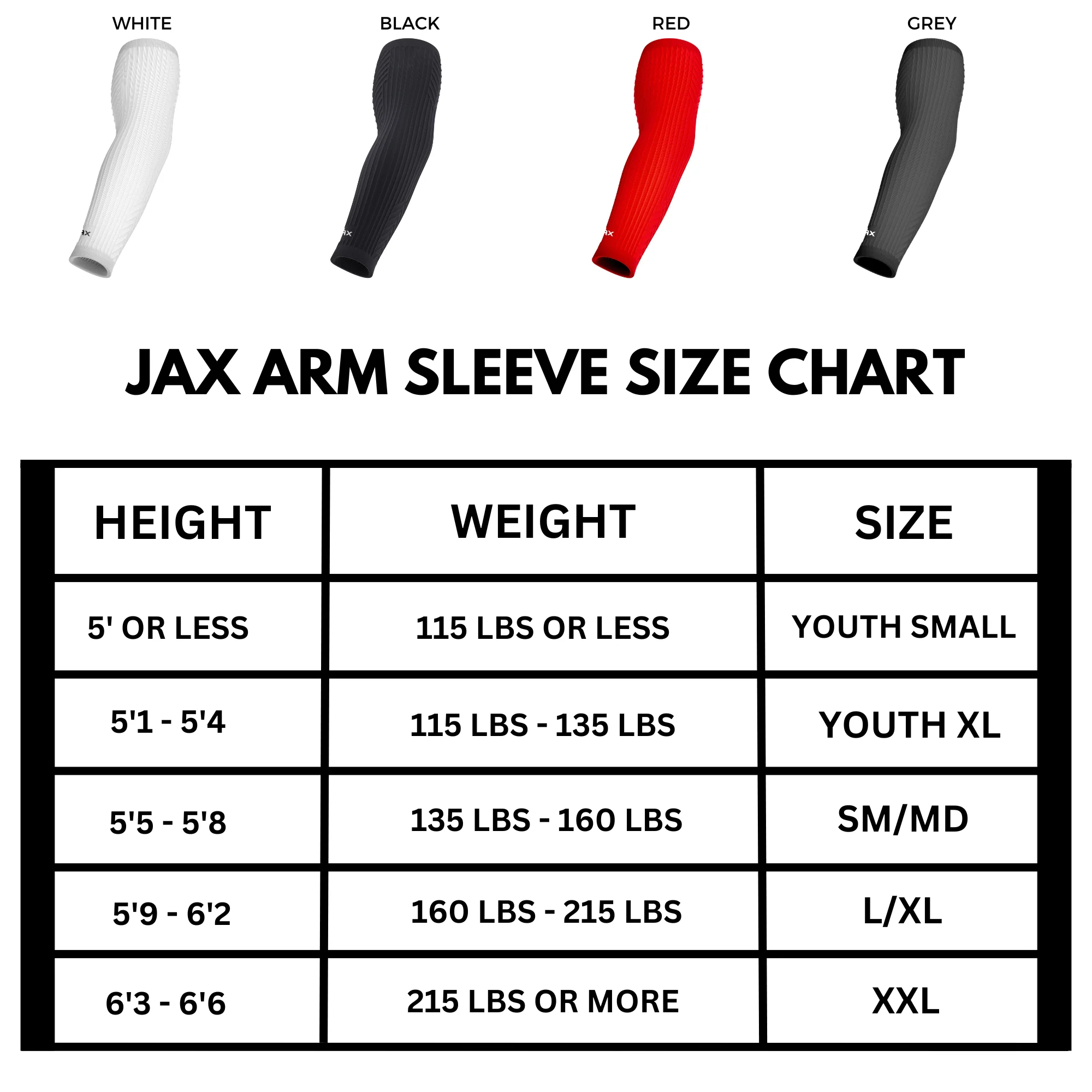 Jax Restore Recovery Premium Arm Sleeve (Black) - Image 3