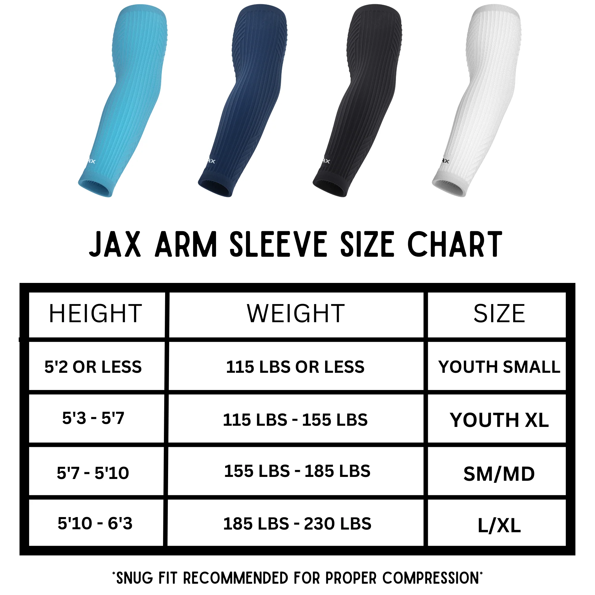 Jax Restore Recovery Premium Arm Sleeve in Navy Blue - Image 3