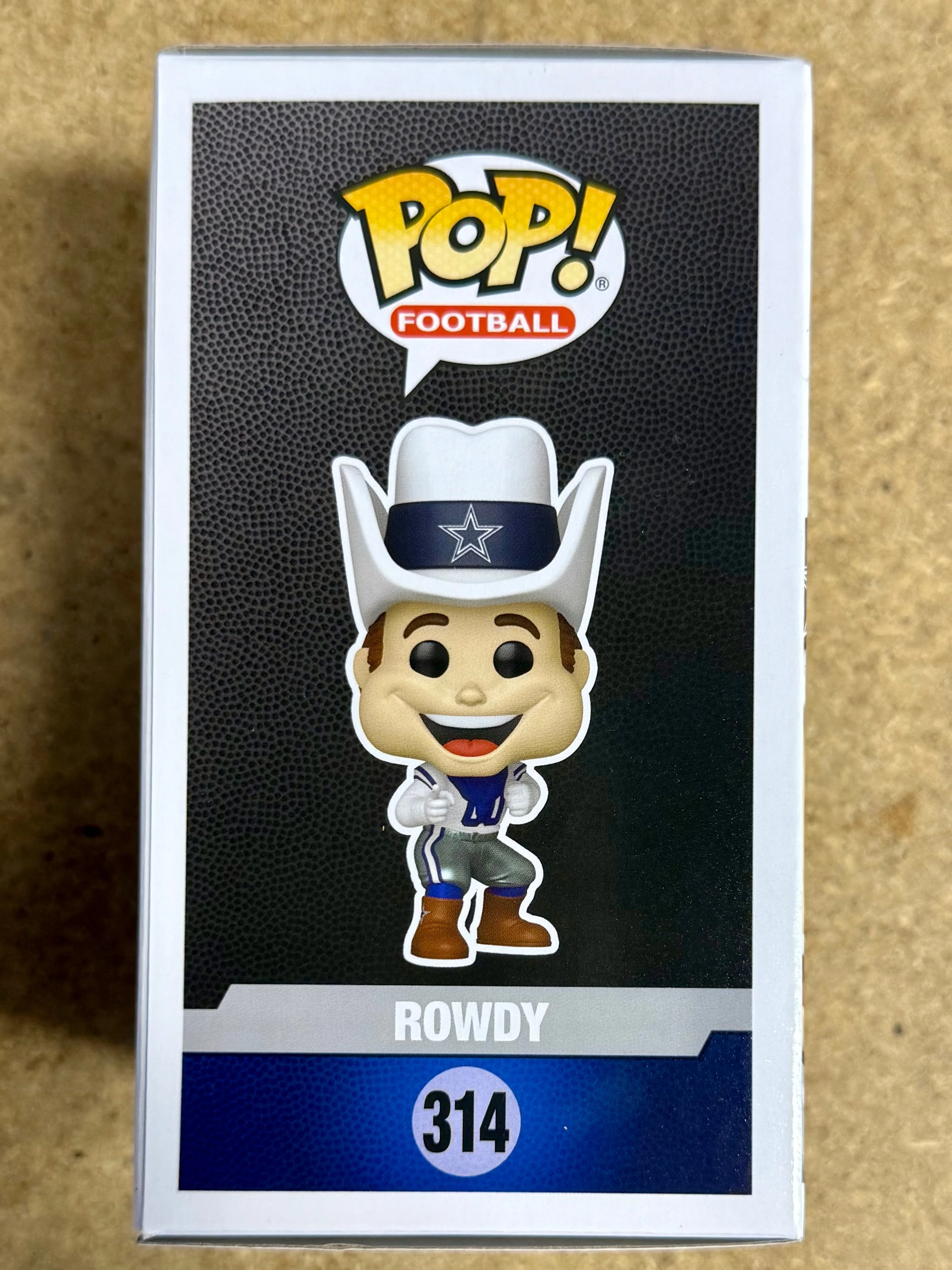 Autographed Jaydon Blue Signed NFL Dallas Cowboys Mascot Rowdy Funko Pop! #314 - Image 6