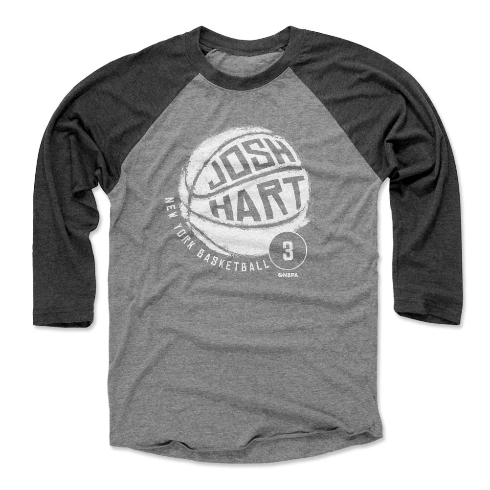 Josh Hart New York Basketball WHT Men's Baseball T-Shirt - Image 2