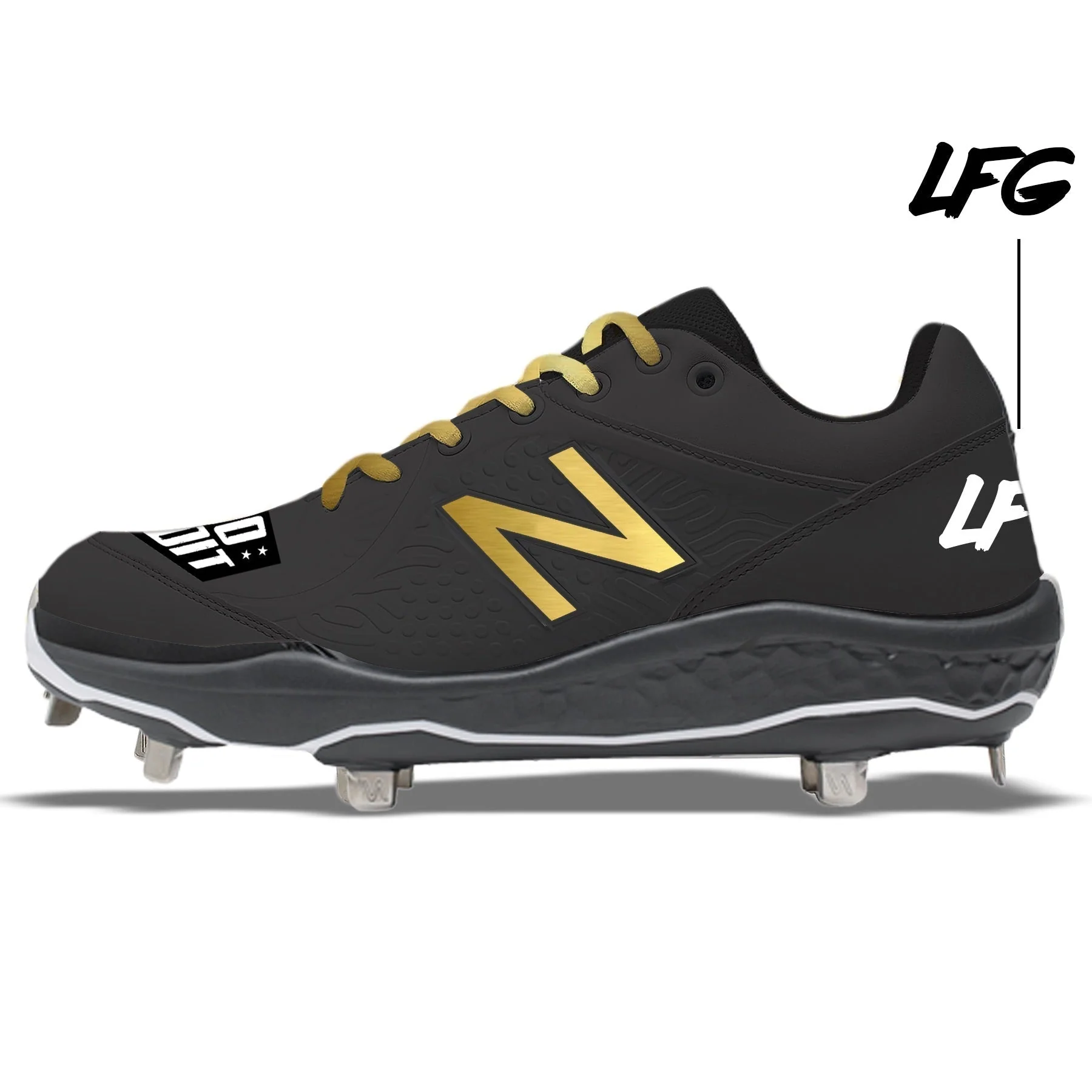 "JUCO Bandit" New Balance 3000v5 Cleats - Image 2