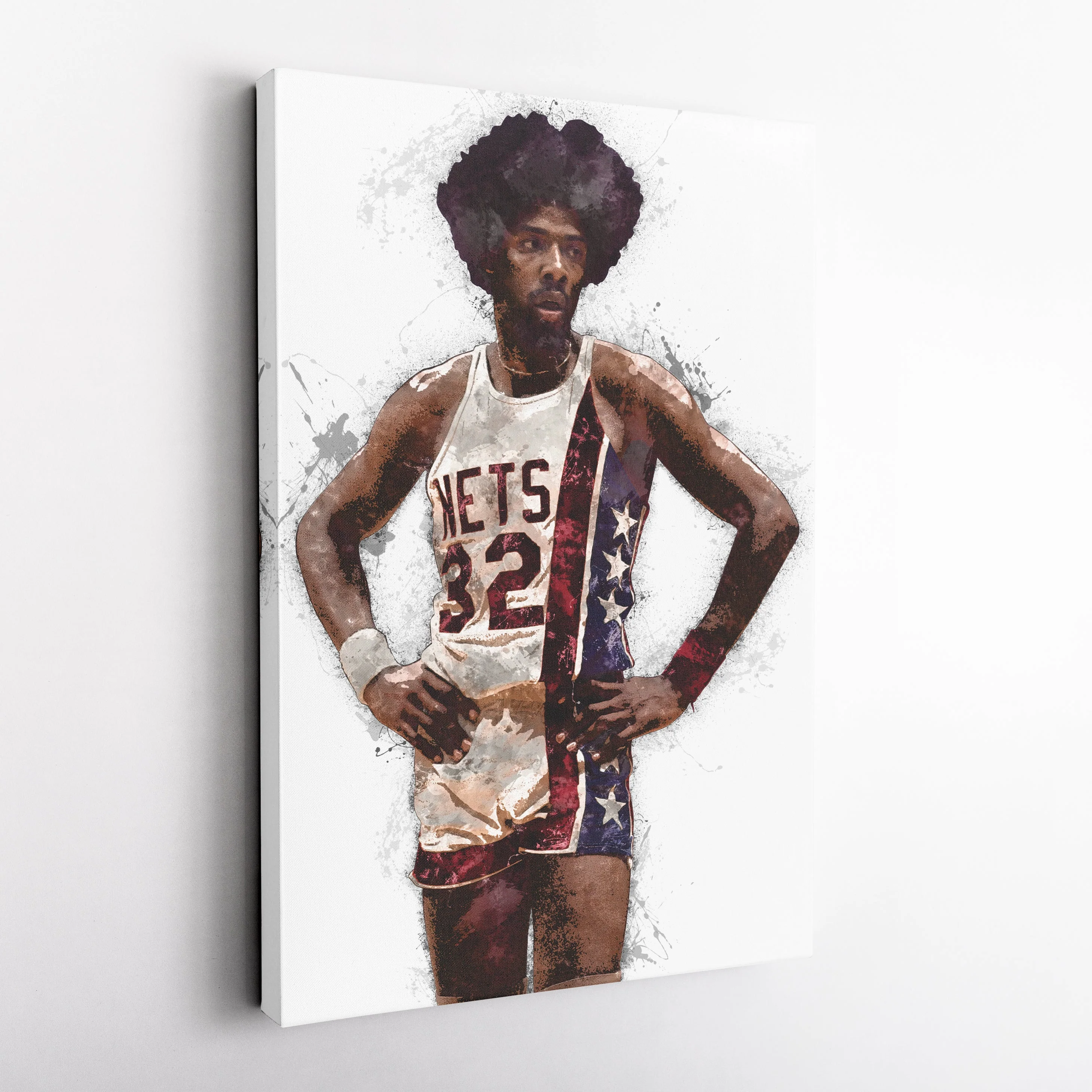 Julius Erving Canvas Art – New Jersey Nets Wall Decor - Image 5