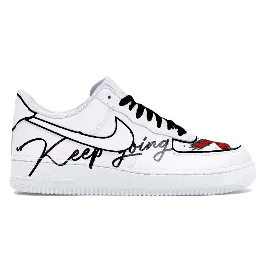"Keep Going" Nike Air Force 1 Low Shoes