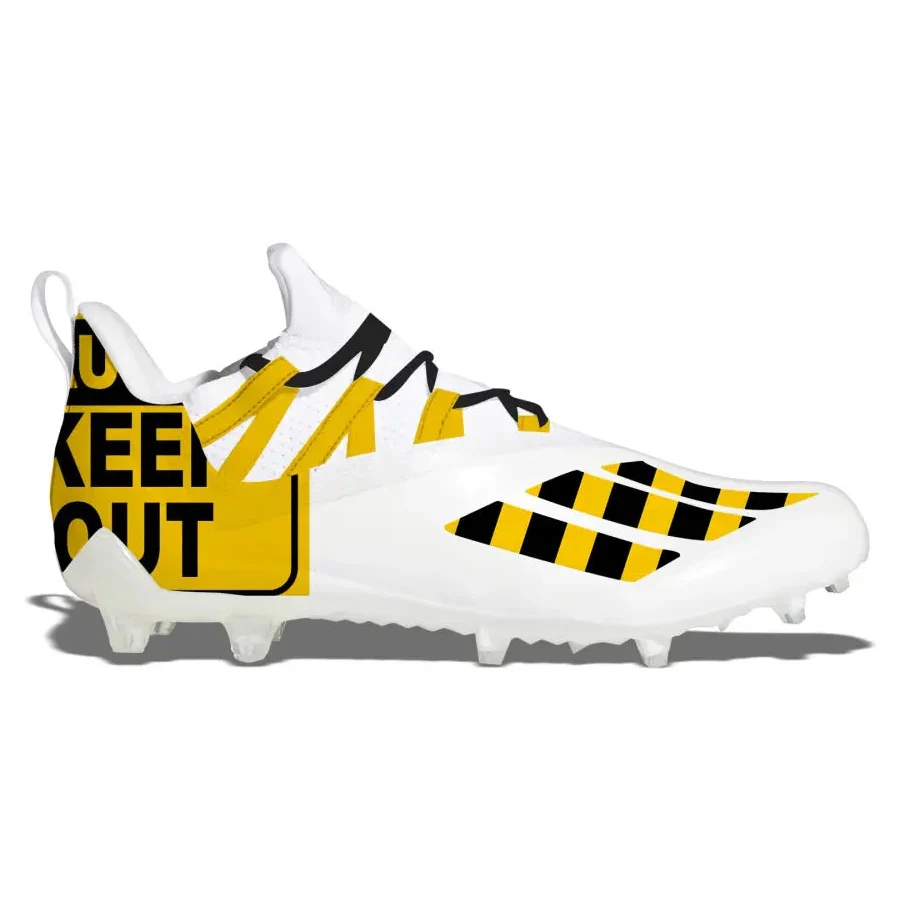 "Keep Out" Adidas Adizero 11.0 Football Cleats
