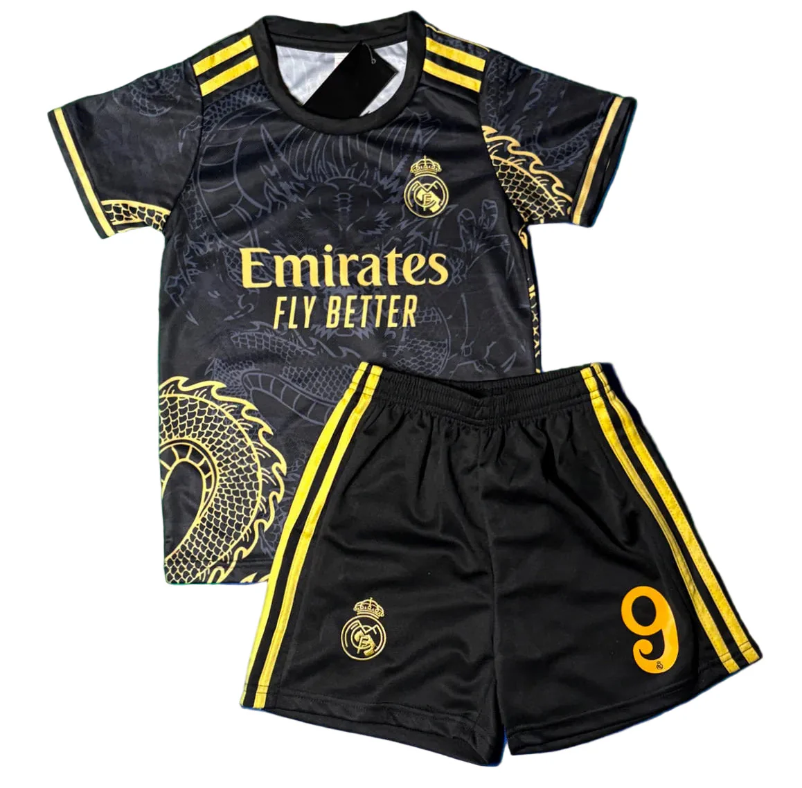 Kylian Mbappe Real Madrid Dragon Special Edition 3rd Jersey Toddler/youth Soccer Jersey Kids Kit - Image 2