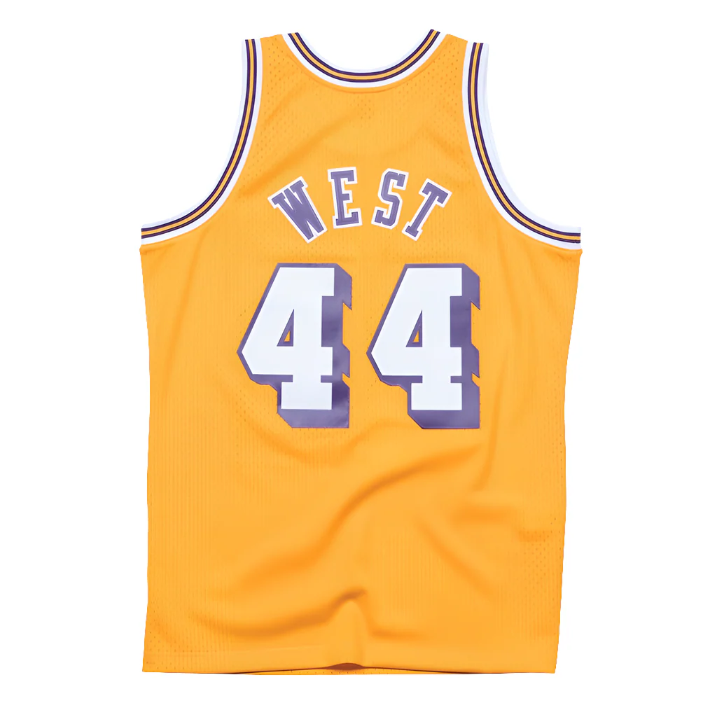 Los Angeles Lakers Jerry West 1971-1972 Mitchell & Ness Swingman Jersey - Image 2