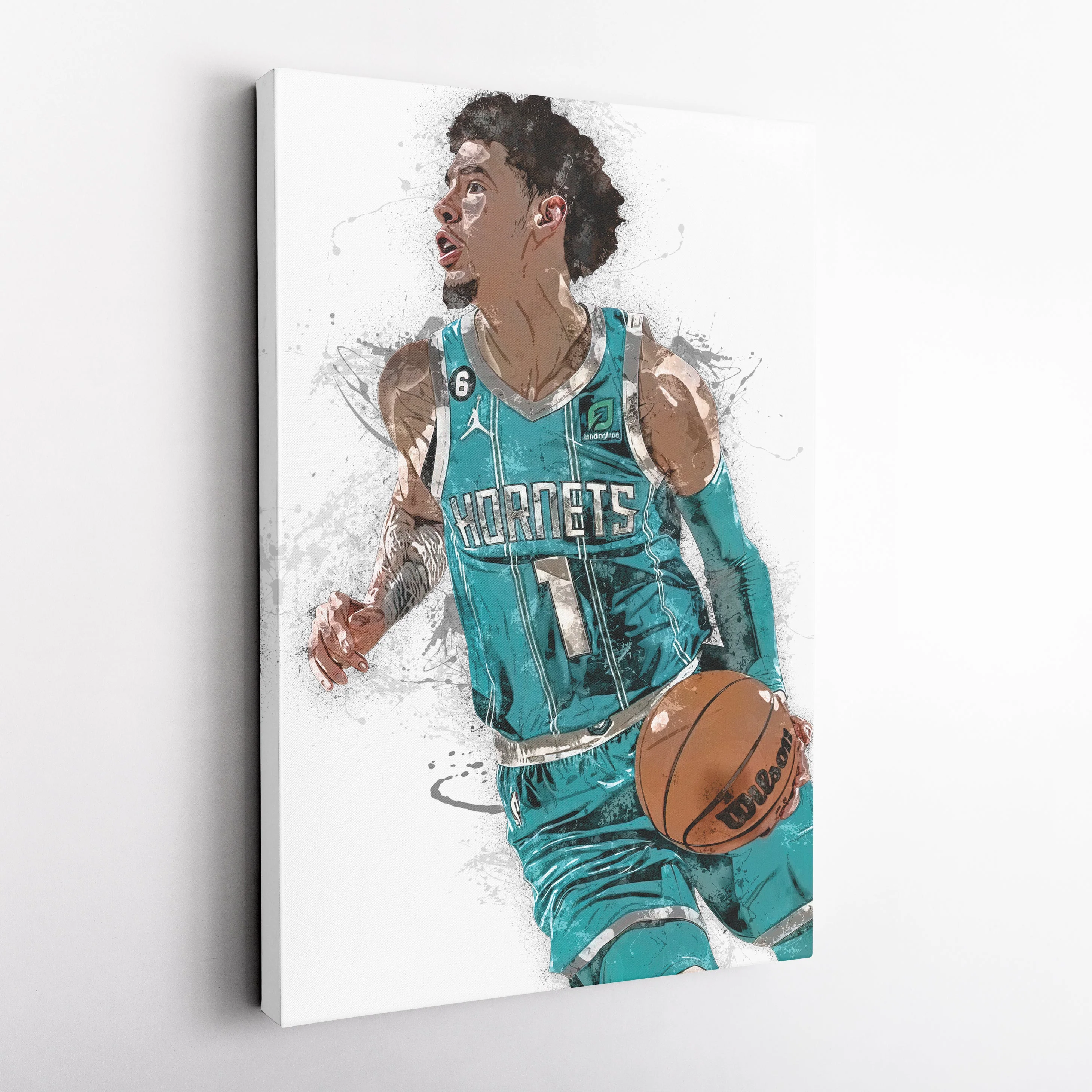 LaMelo Ball Canvas Art – Charlotte Hornets Wall Decor - Image 5