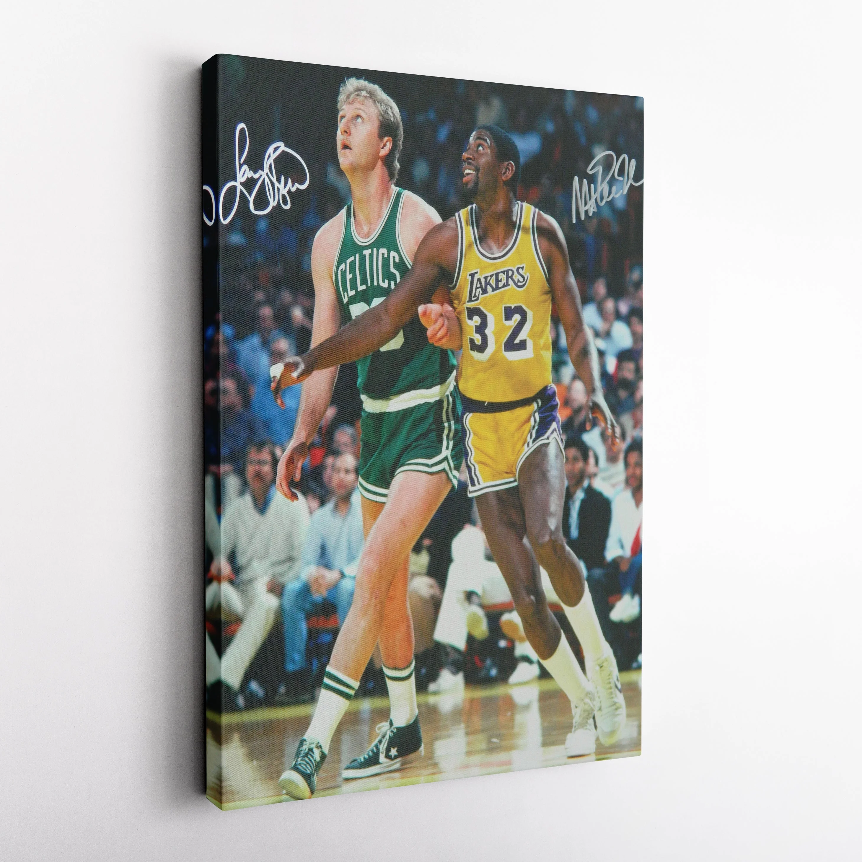 Larry Bird & Magic Johnson Canvas Wall Art - Image 4