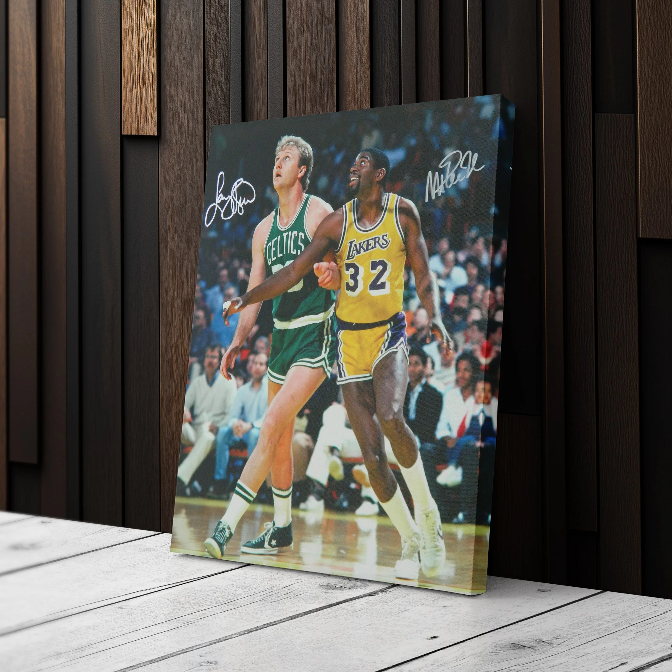 Larry Bird & Magic Johnson Canvas Wall Art - Image 5