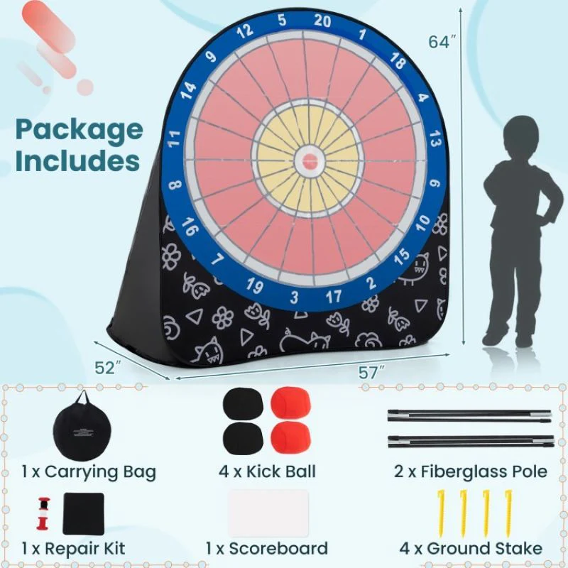 Large Dart Board with Kick Balls - Image 12