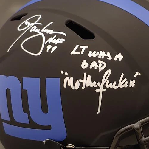 Lawrence Taylor Autographed New York Giants (ECLIPSE Alternate) Full-Size Replica Helmet - Image 2