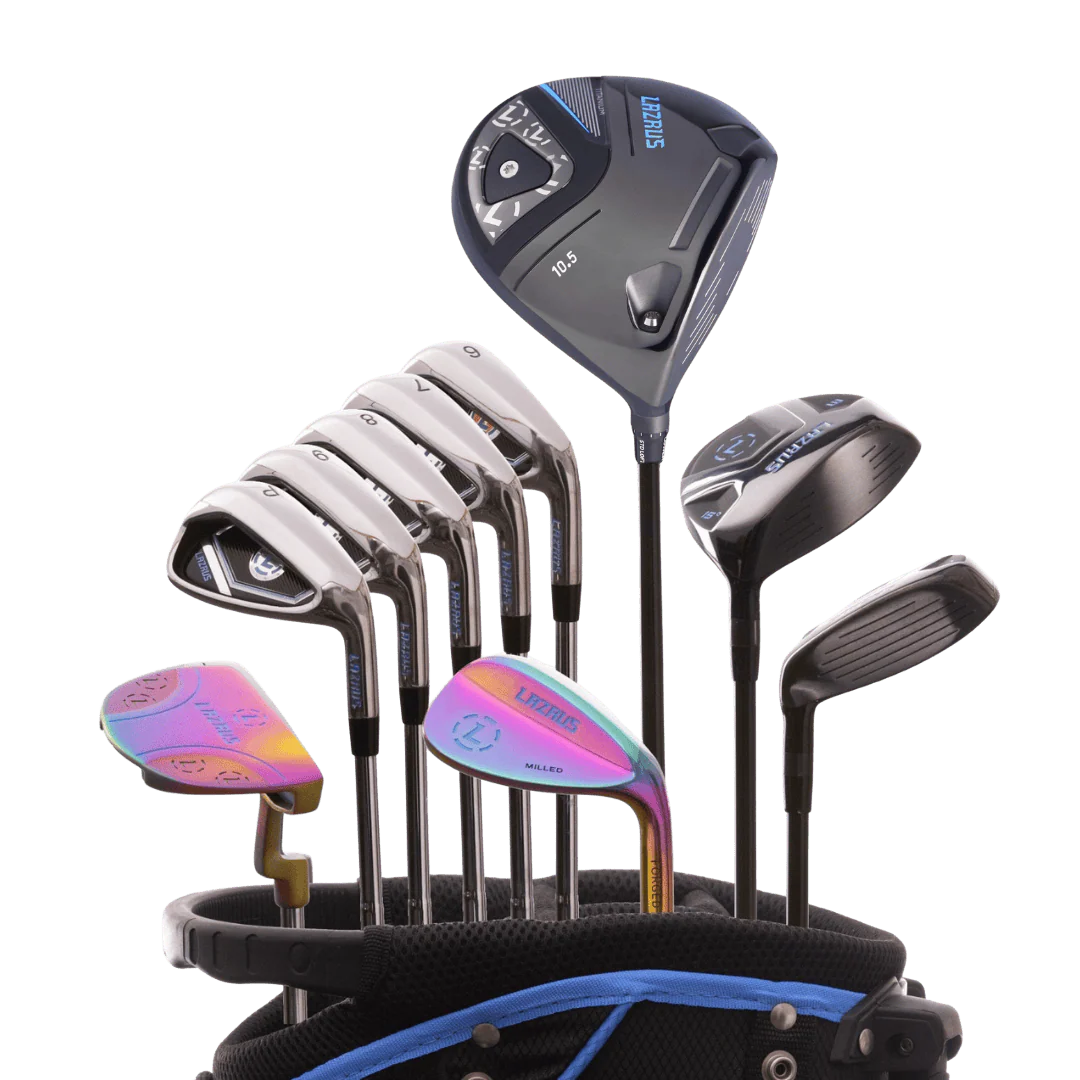 Lazrus Golf 11 pc Set - LAZ2 Driver, 3W, 4H, 6-PW Irons, 52° Wedge, Putter & Bag - Image 3