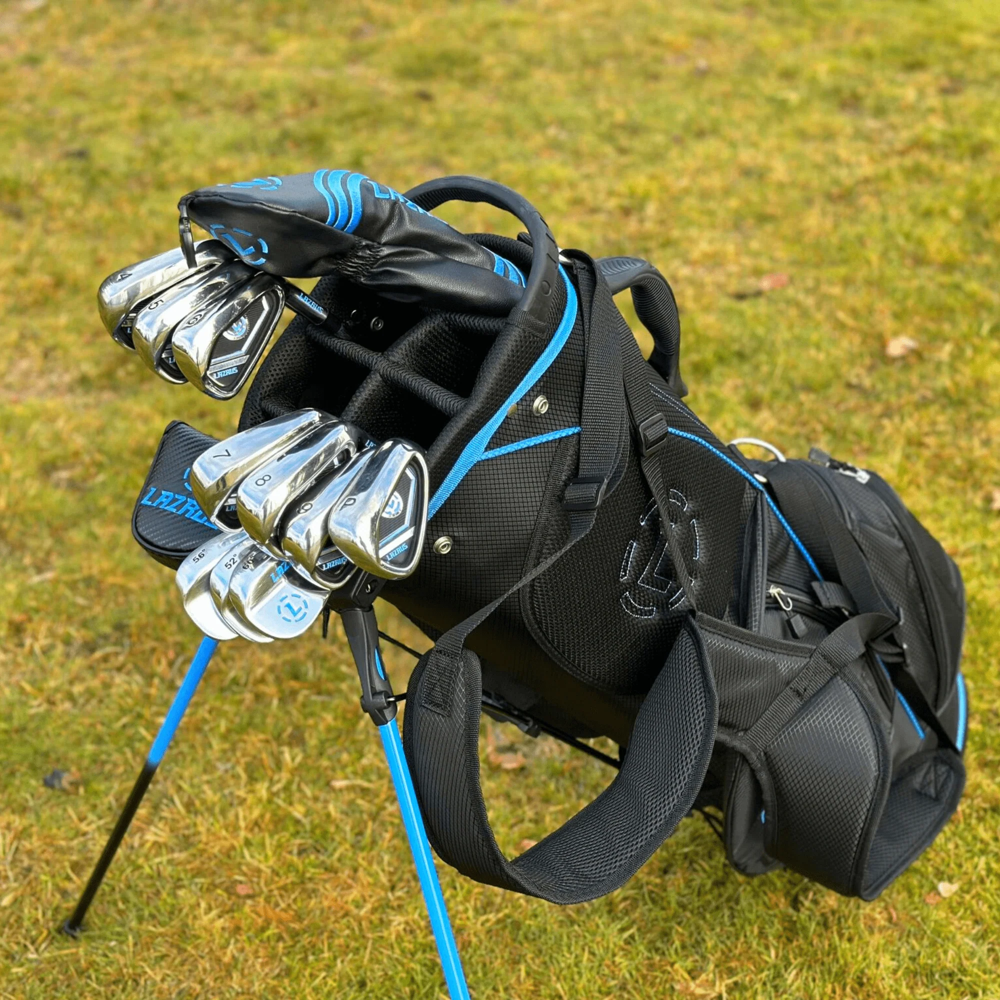Lazrus Golf Premium Black Golf Bags - Image 16