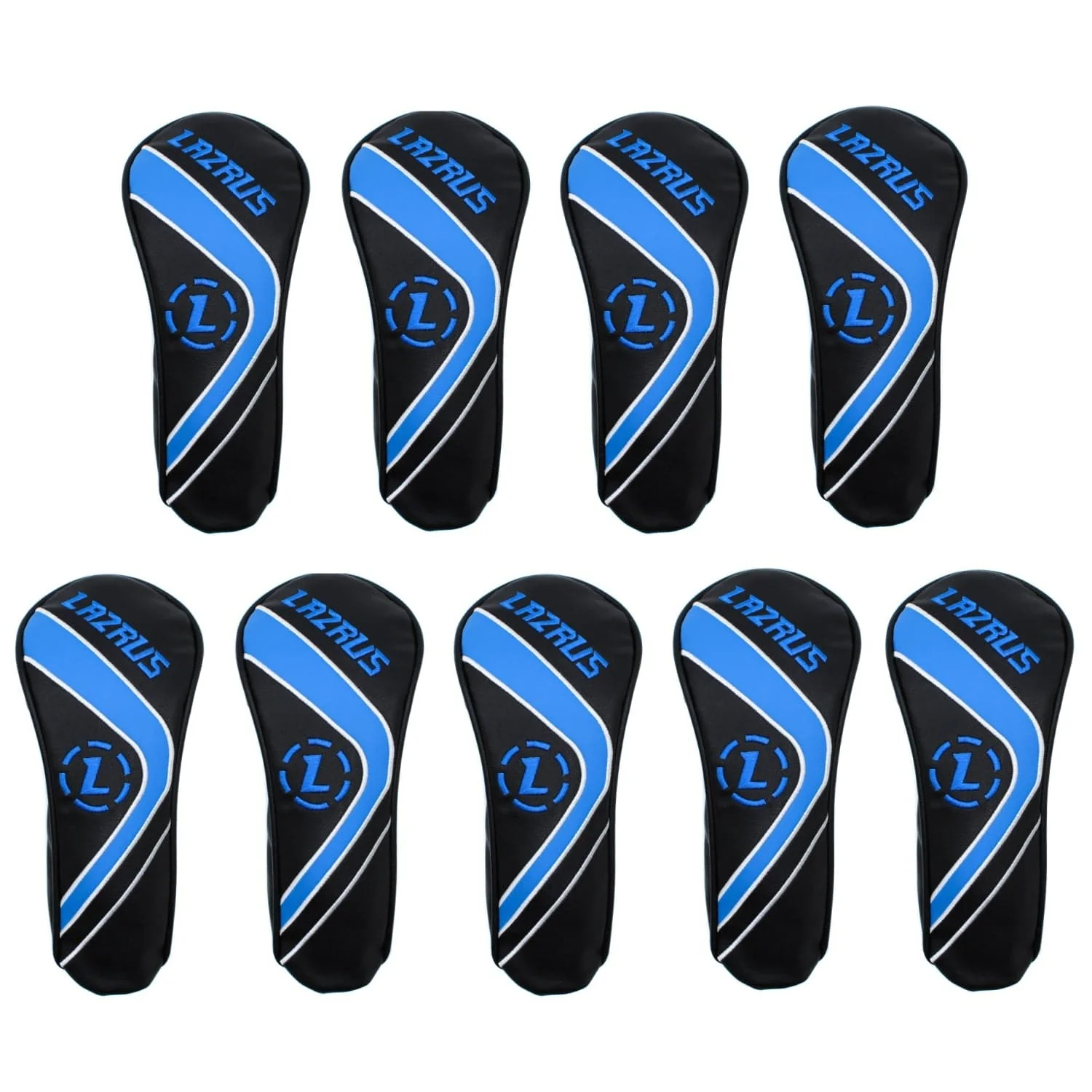 Lazrus Premium Black Hybrid Wood Head Covers | Individuals or Sets - Image 4