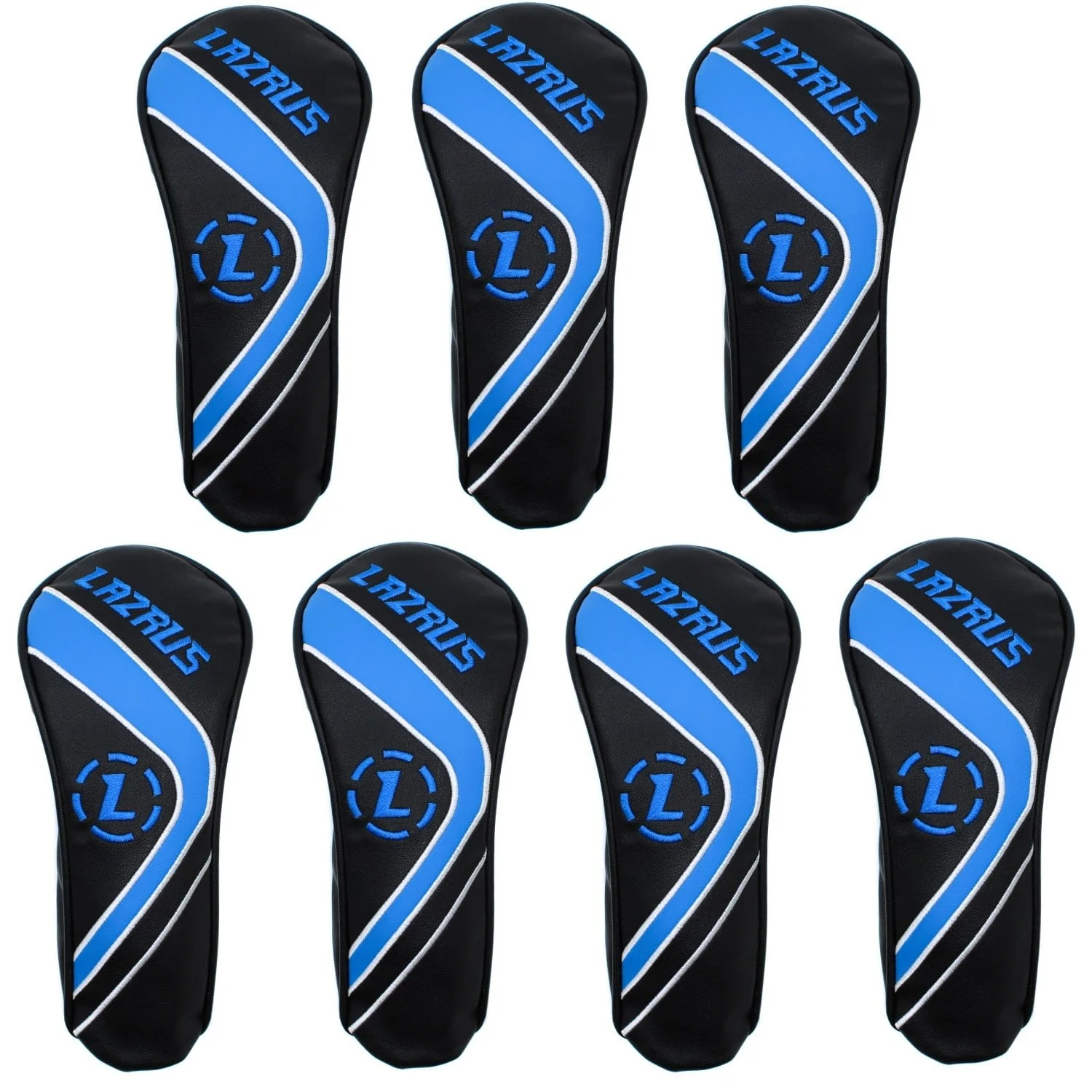 Lazrus Premium Black Hybrid Wood Head Covers | Individuals or Sets - Image 5