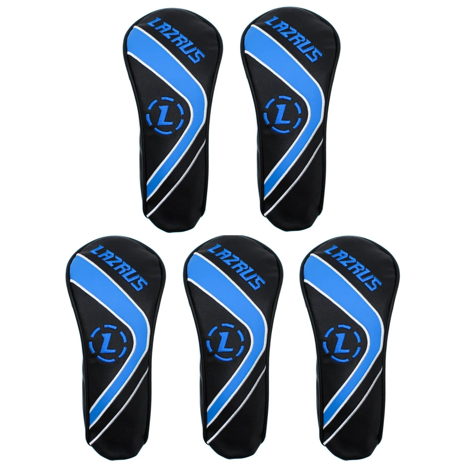 Lazrus Premium Black Hybrid Wood Head Covers | Individuals or Sets - Image 6