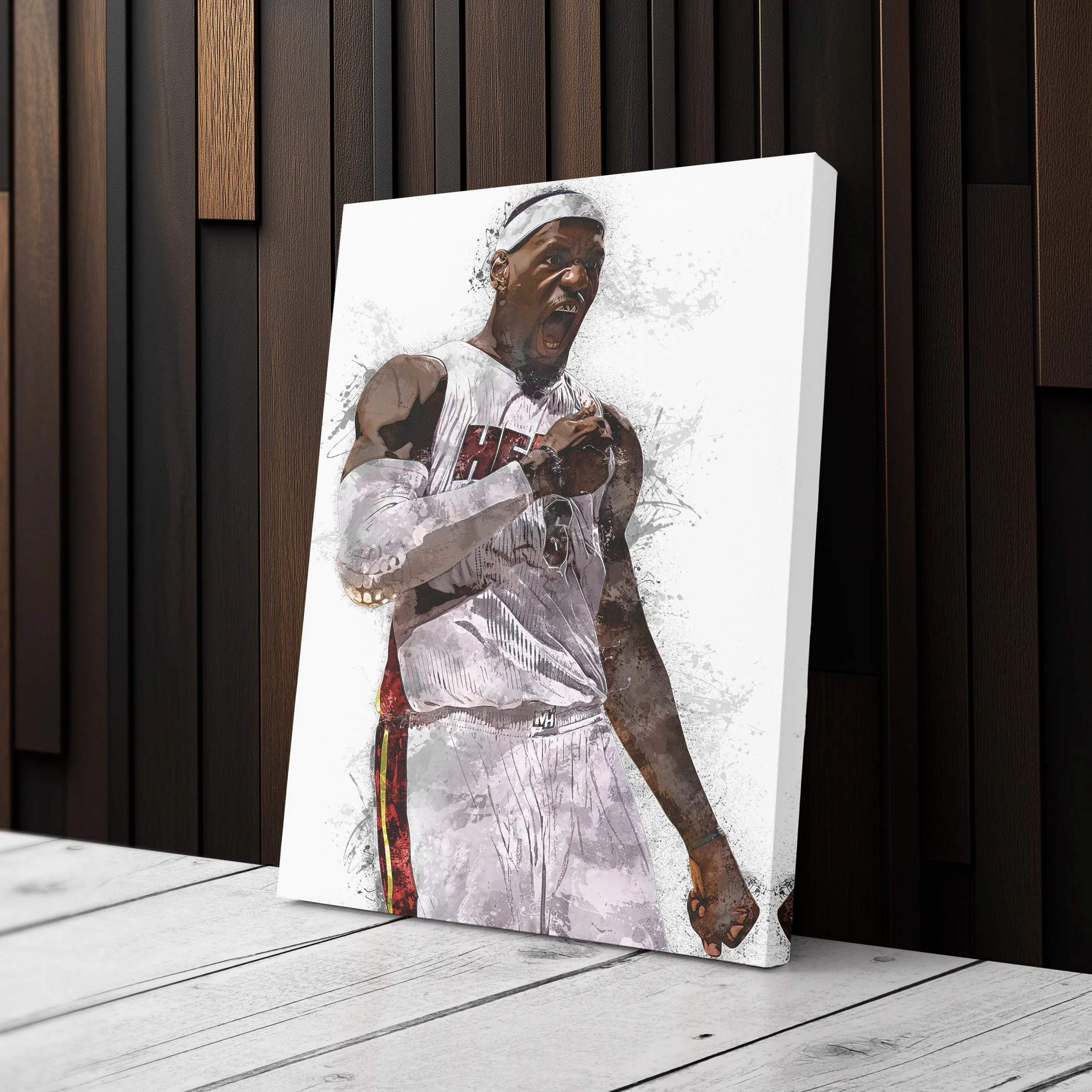 LeBron James Miami Heat Canvas Wall Decor - Image 3
