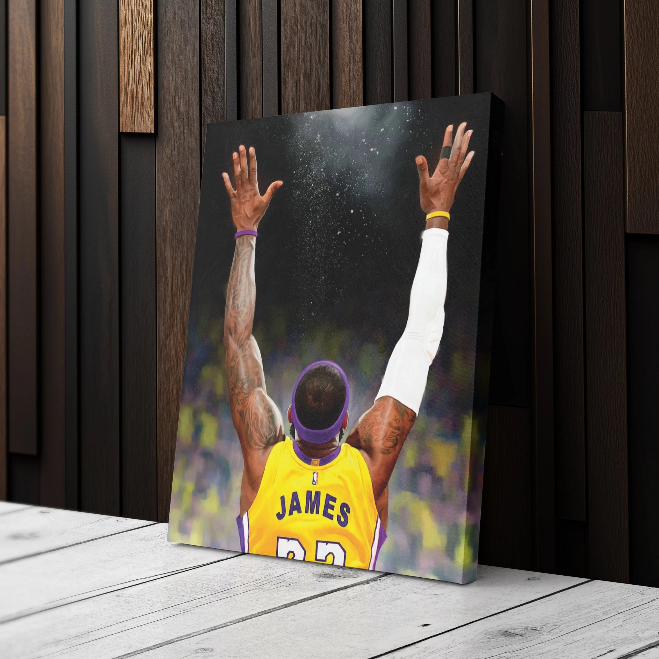 LeBron James Canvas Lakers Champion Wall Art Decor - Image 3