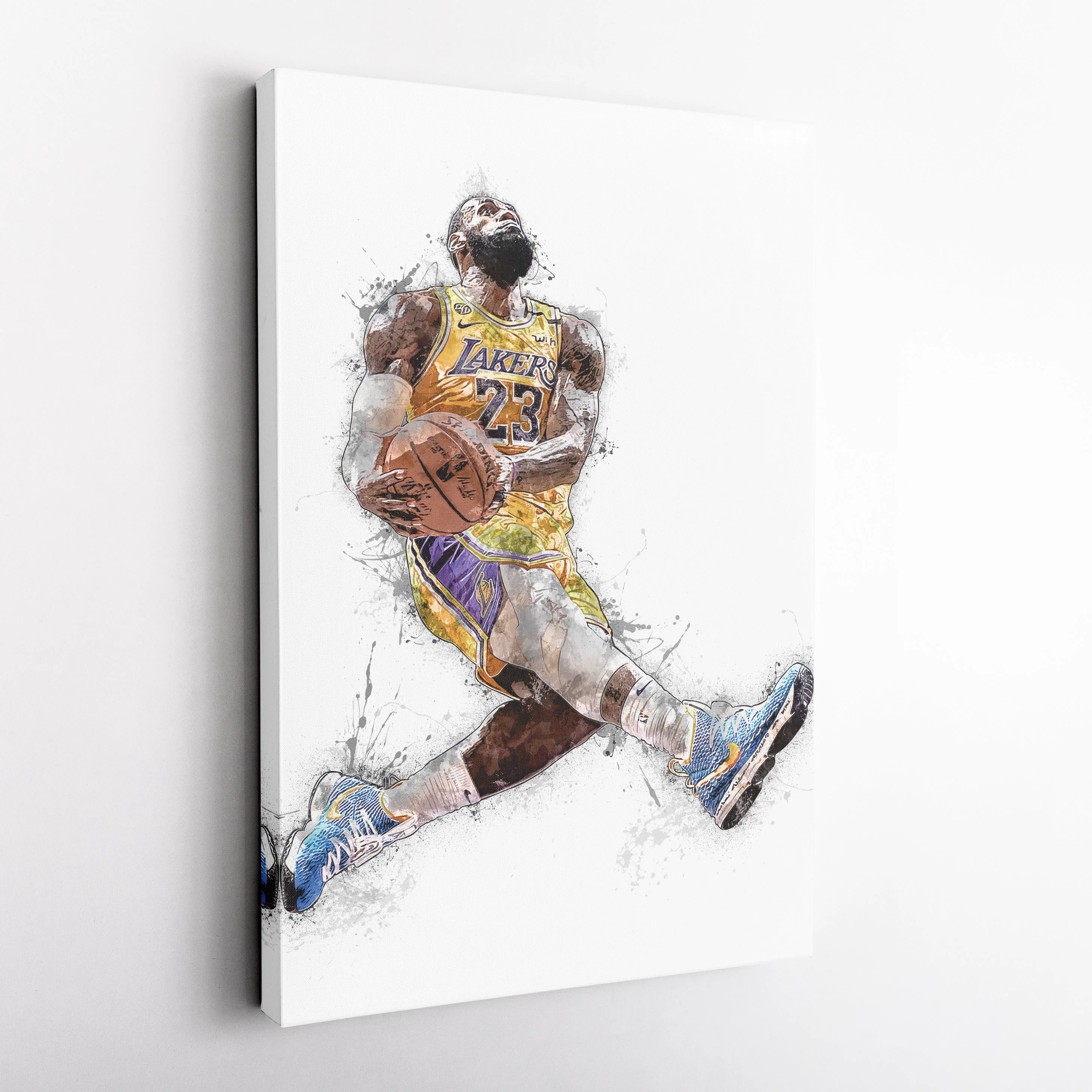 LeBron James Dunk Canvas Art – Los Angeles Lakers Wall Decor - Image 5