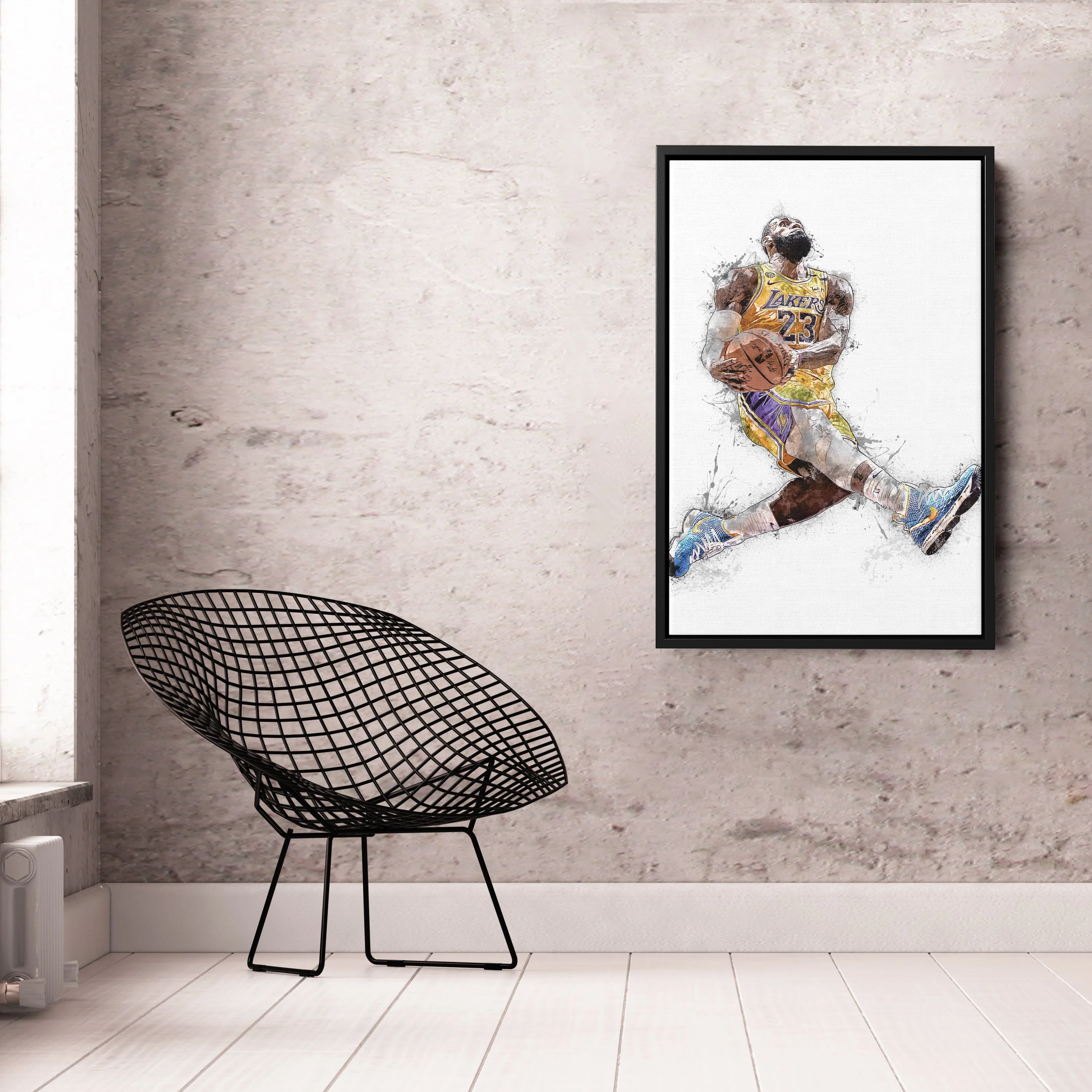 LeBron James Dunk Canvas Art – Los Angeles Lakers Wall Decor - Image 6
