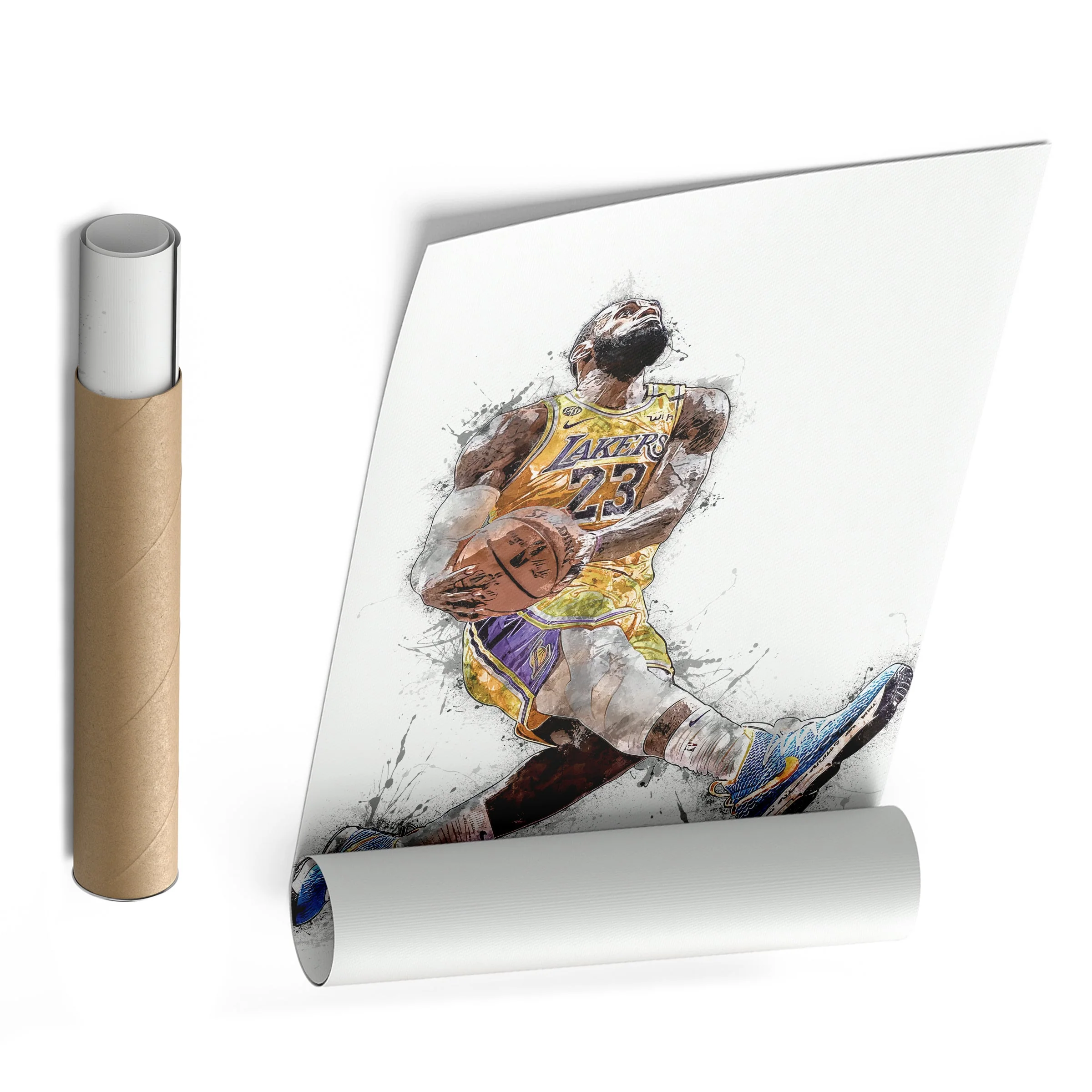 LeBron James Dunk Canvas Art – Los Angeles Lakers Wall Decor - Image 8