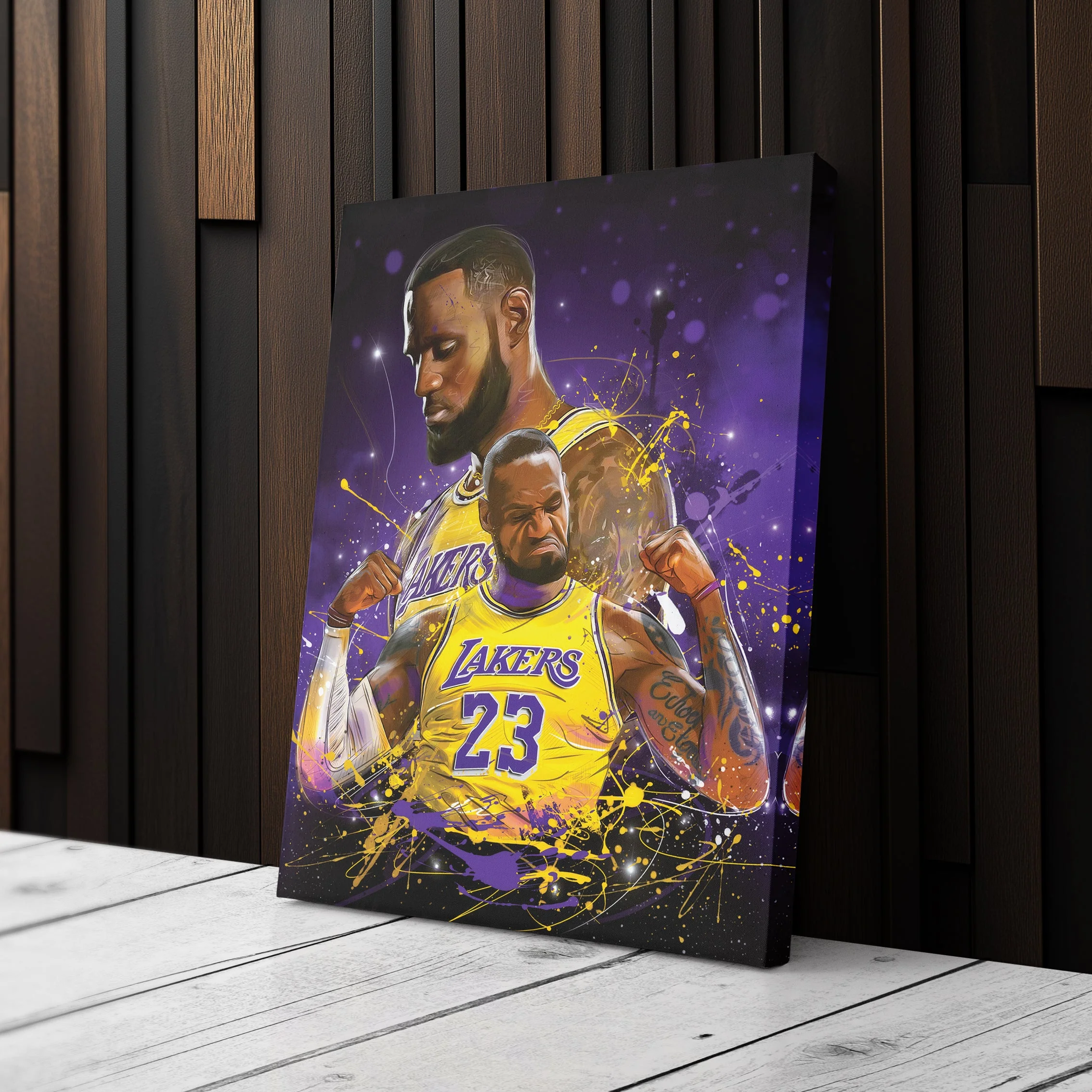 LeBron James Lakers Canvas NBA Wall Art - Image 3