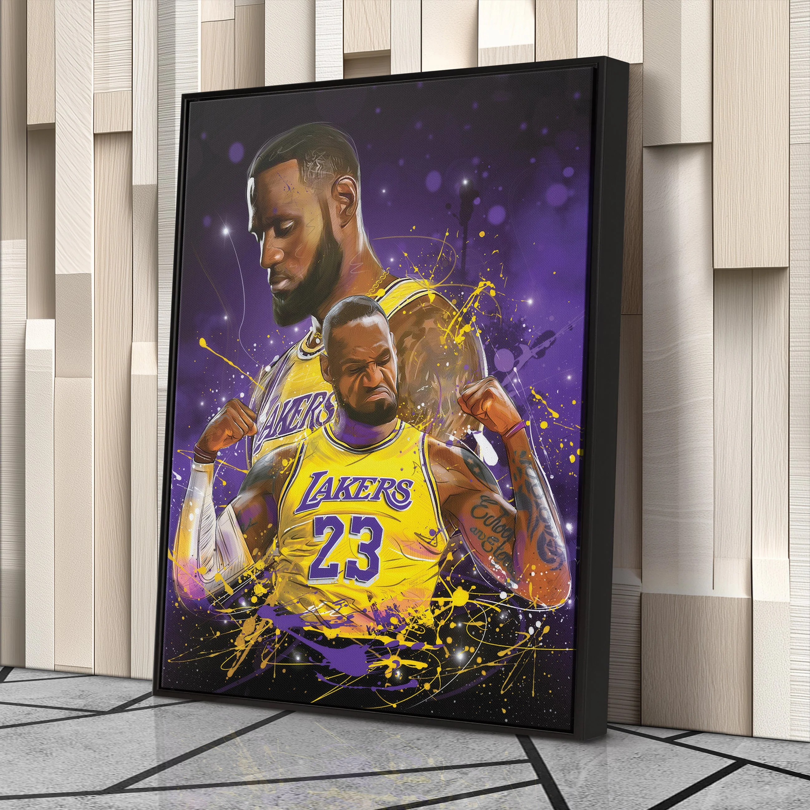 LeBron James Lakers Canvas NBA Wall Art - Image 4