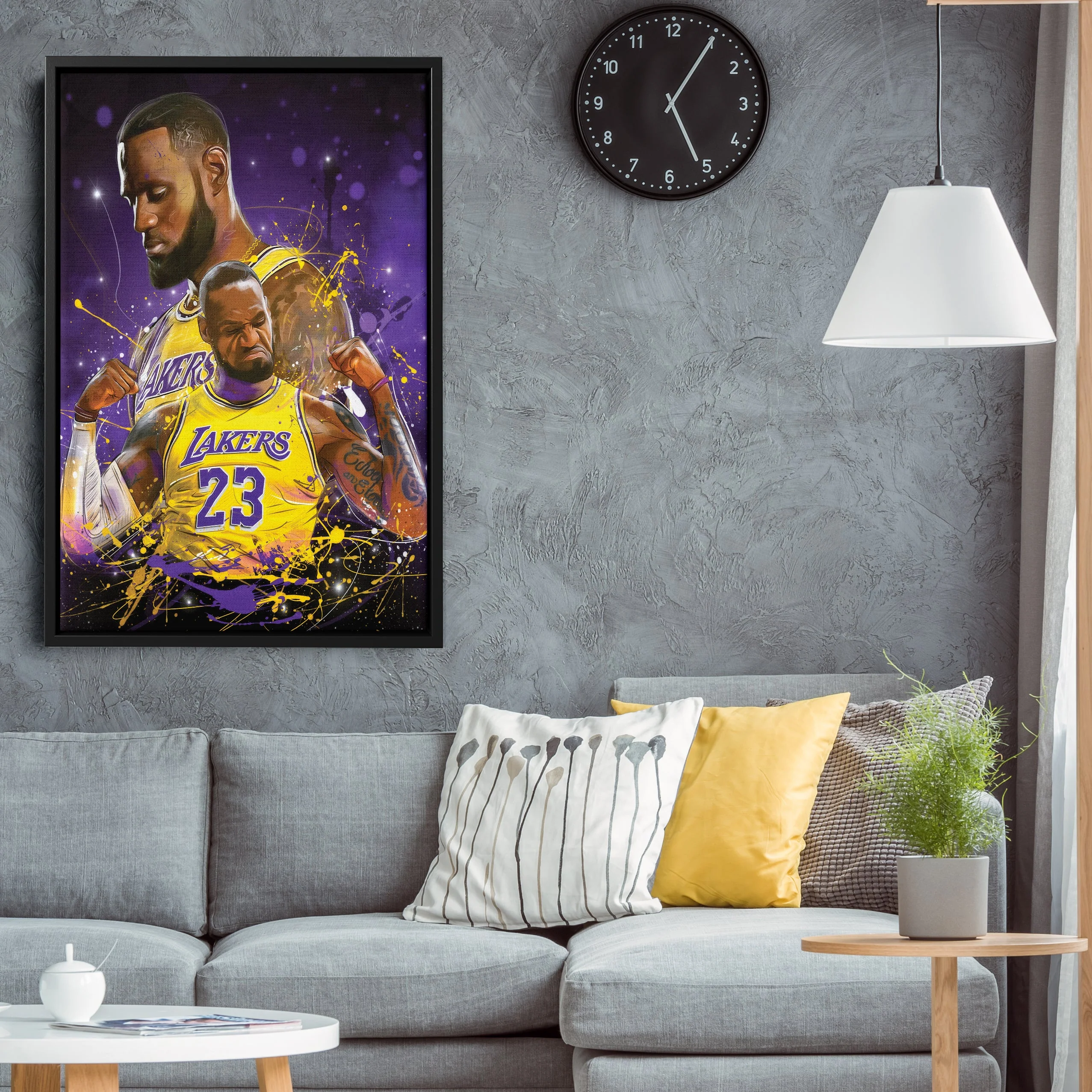 LeBron James Lakers Canvas NBA Wall Art - Image 6