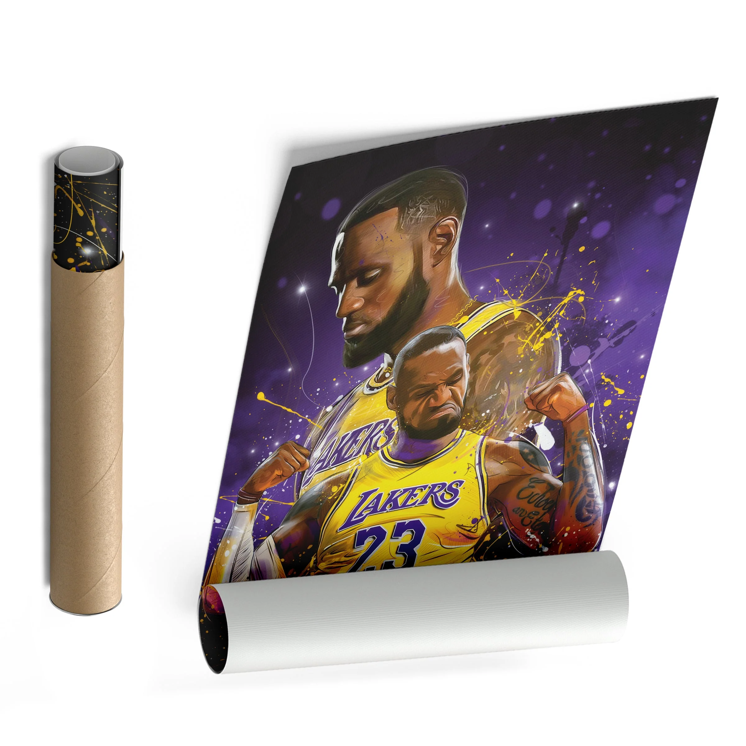 LeBron James Lakers Canvas NBA Wall Art - Image 8