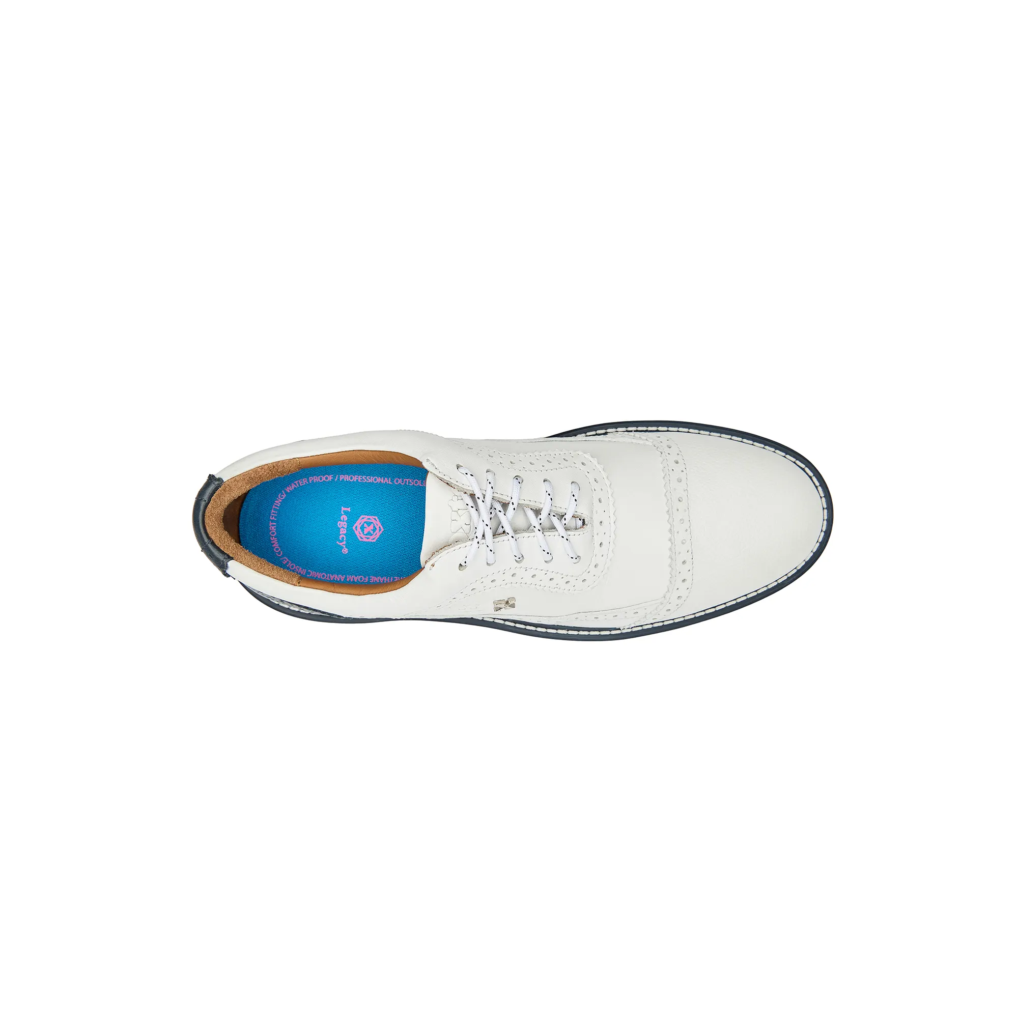 Legacy Hope Pro Spiked White Blue Golf Shoes - Image 3