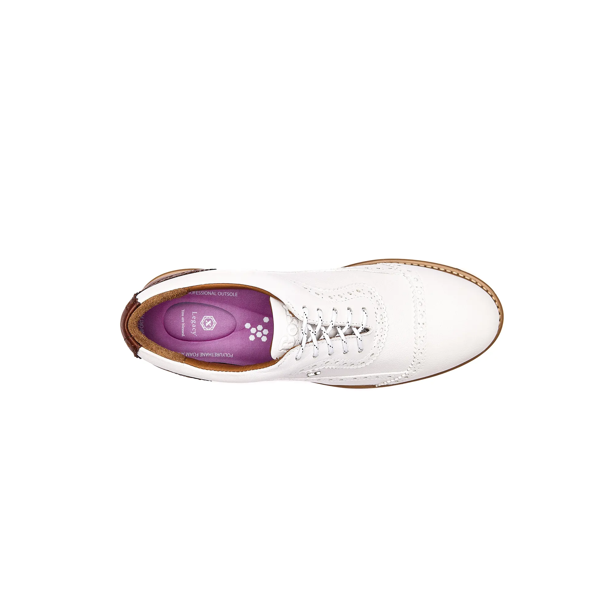 Legacy Hope Spikeless Golf Shoes White Honey - Image 3